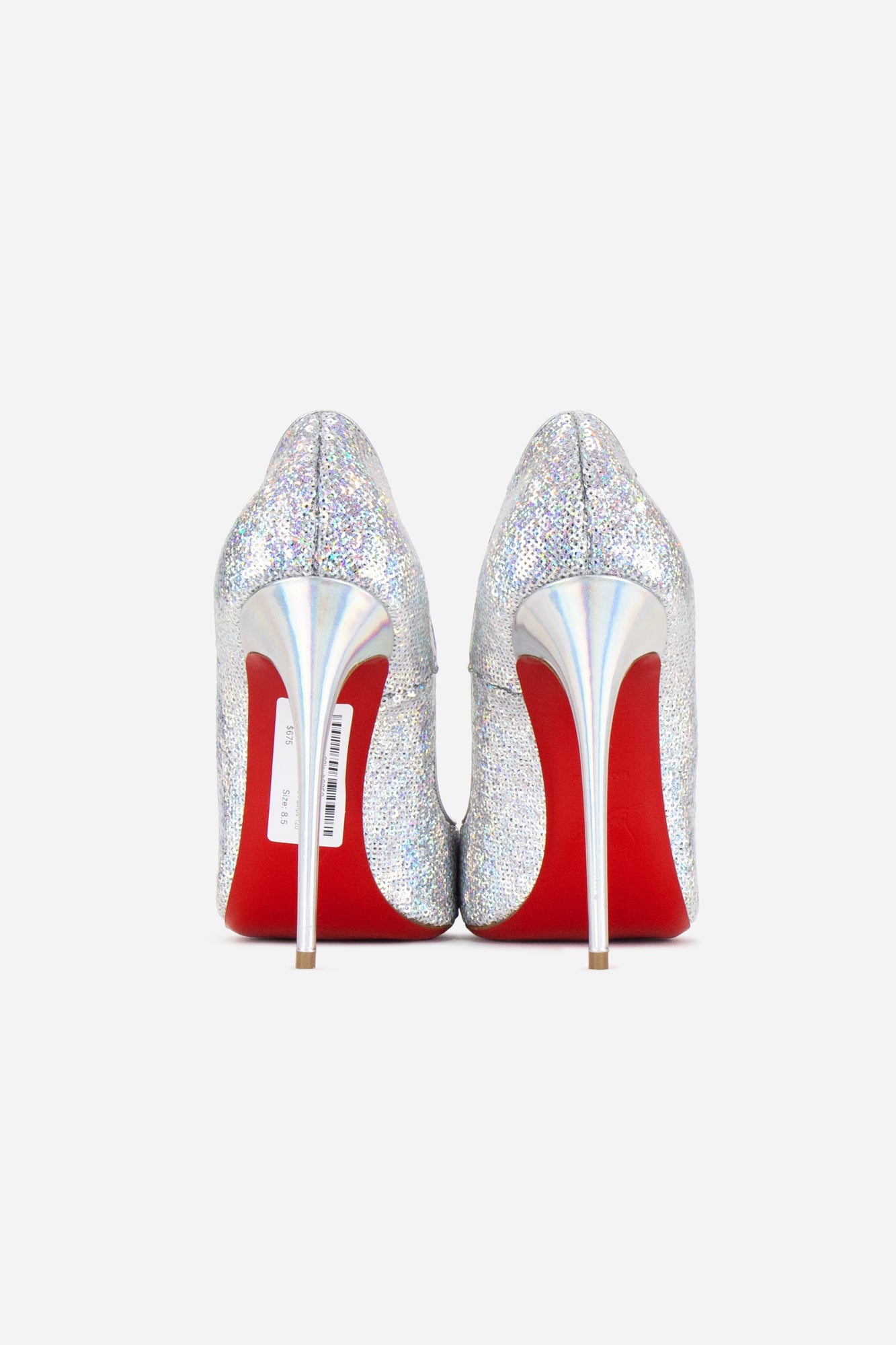 Silver Holographic So Kate Pumps 120