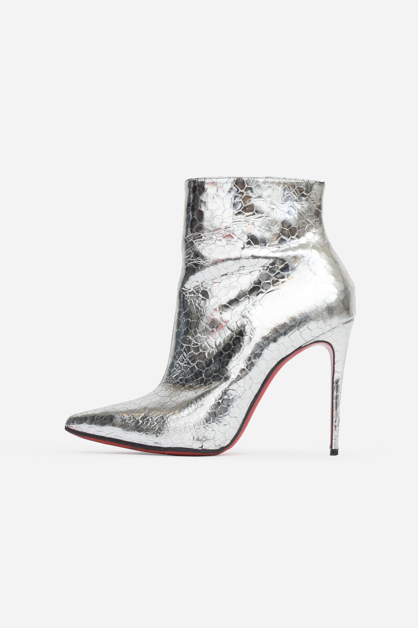 Silver Specchio Martele So Kate 100 Ankle Boots