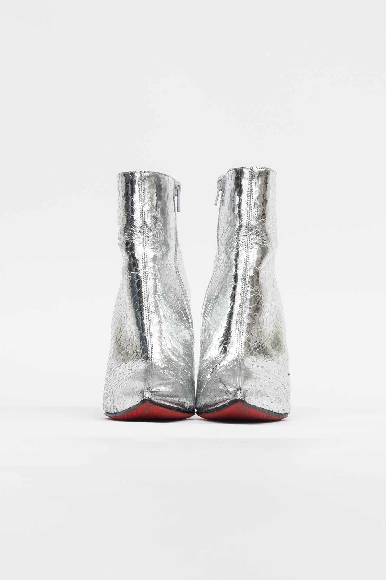 Silver Specchio Martele So Kate 100 Ankle Boots