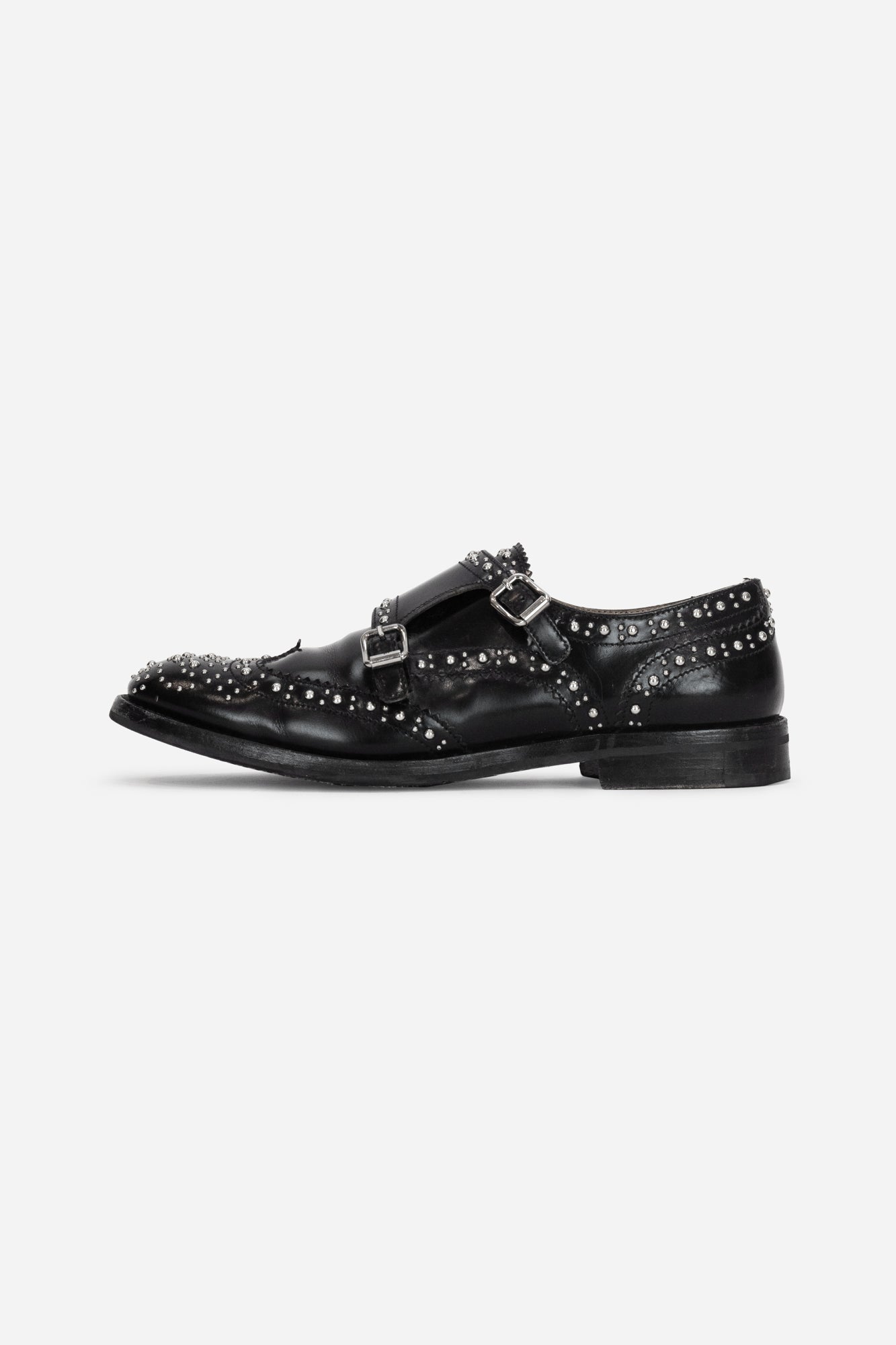 Double Monk Lana Studded Loafers