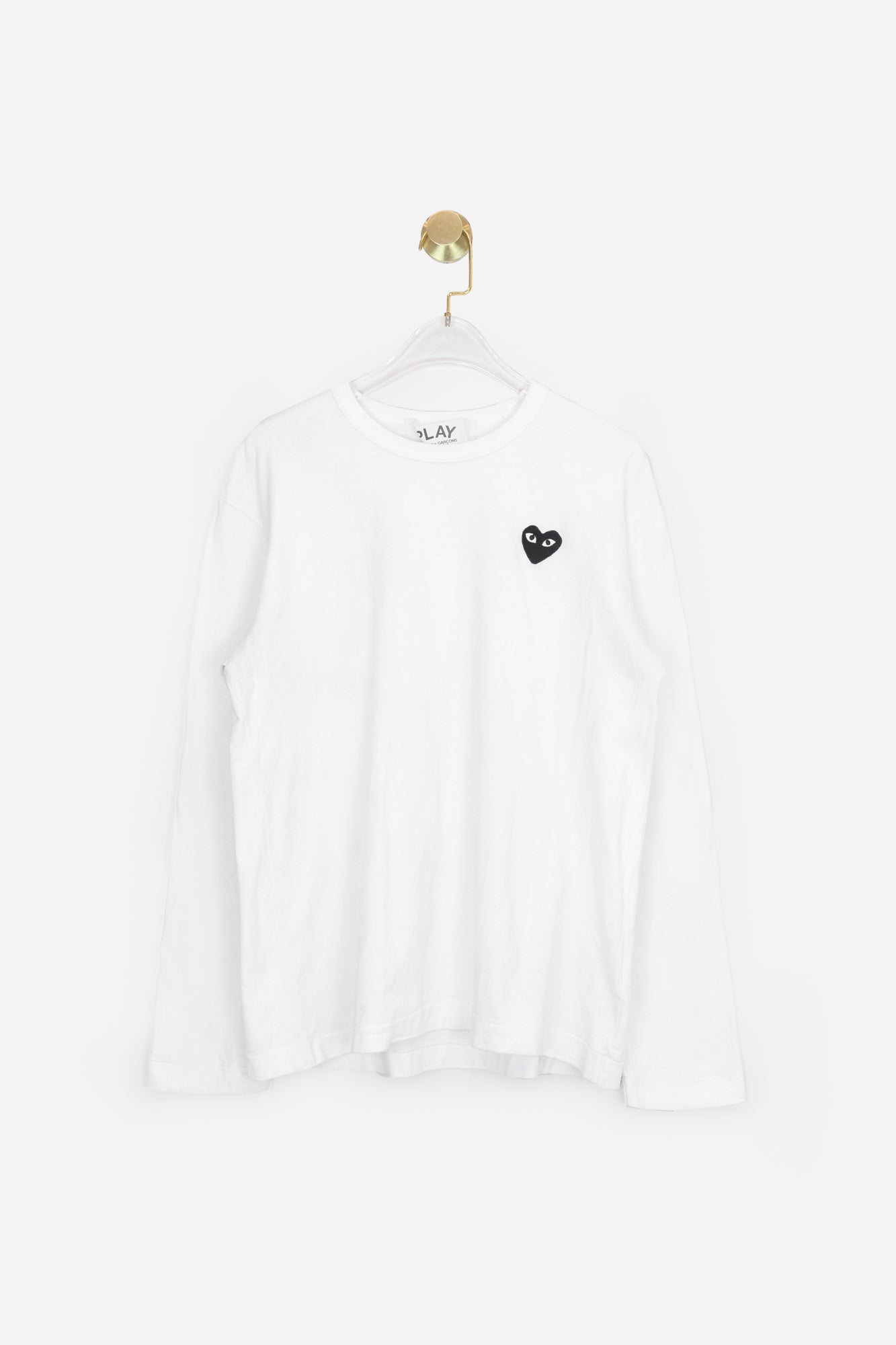 White Long Sleeve Heart Logo Shirt