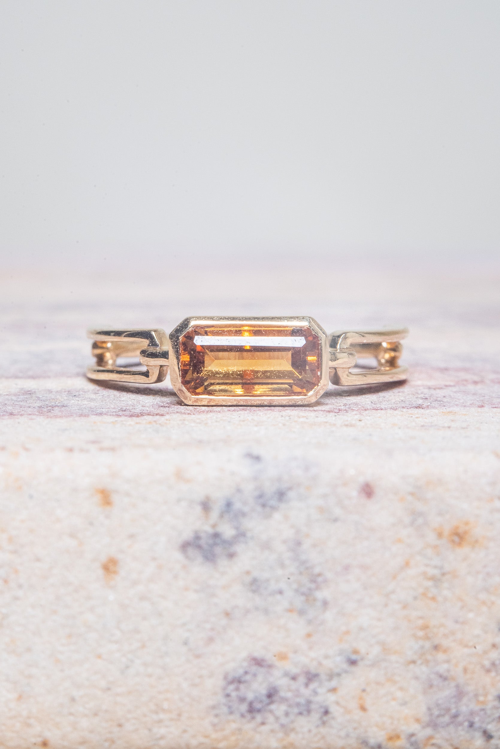 14K Yellow Gold Citrine Ring 14k Yellow Gold