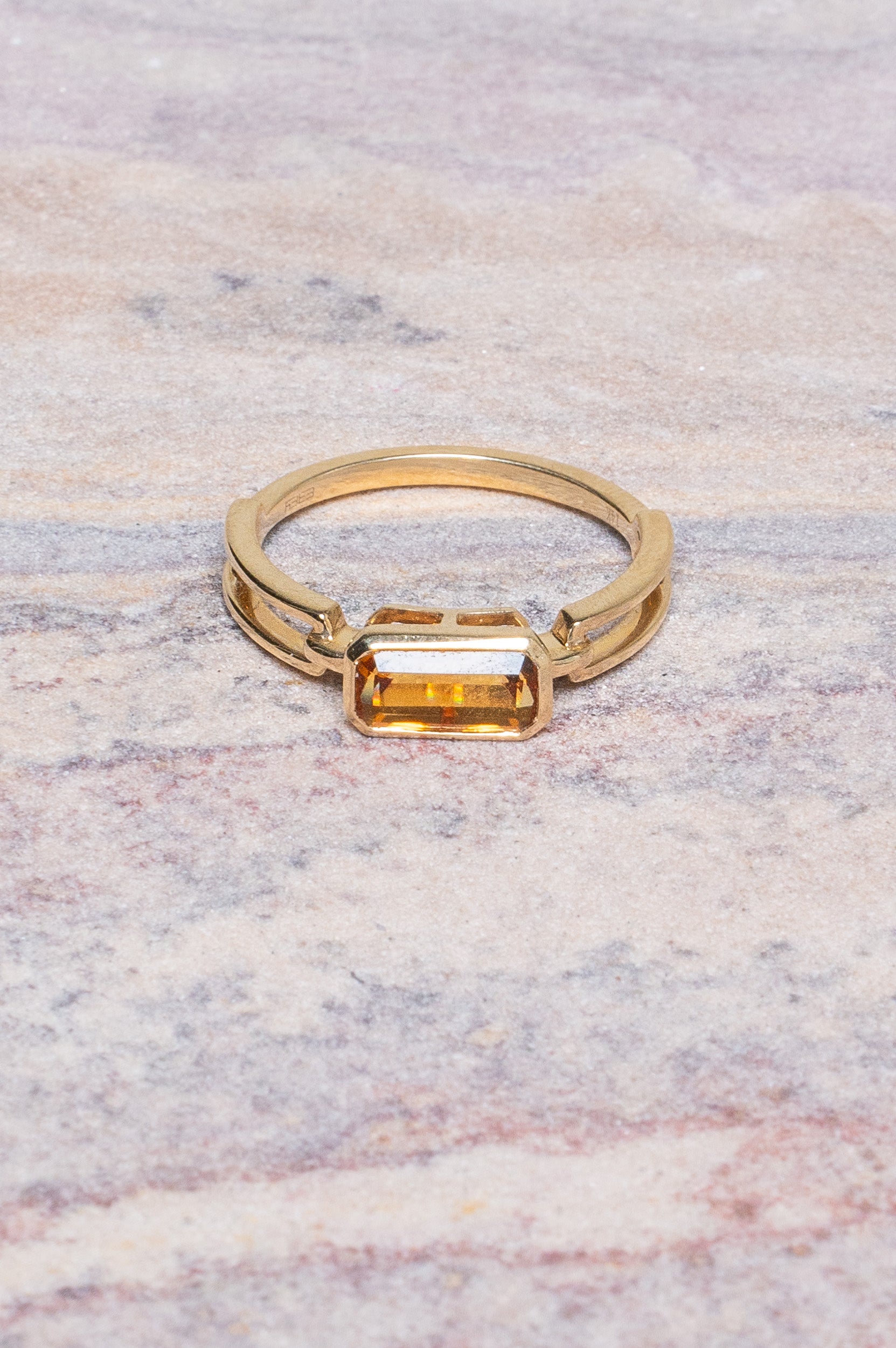 14K Yellow Gold Citrine Ring 14k Yellow Gold