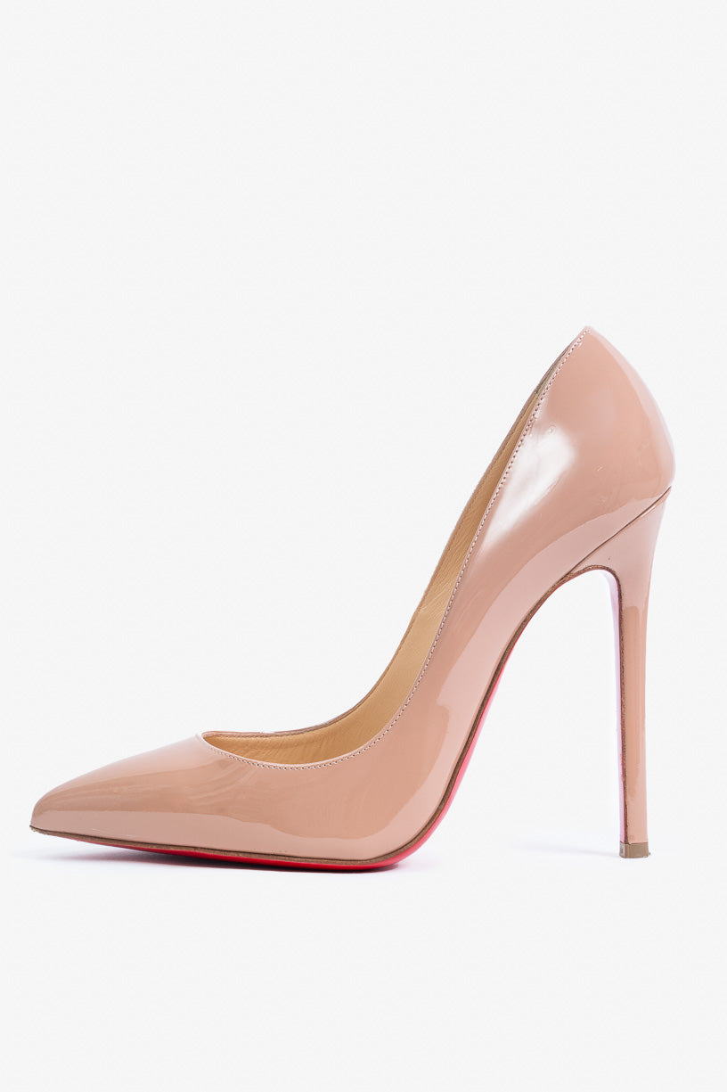 Nude Patent Pointed Toe Pumps Patent