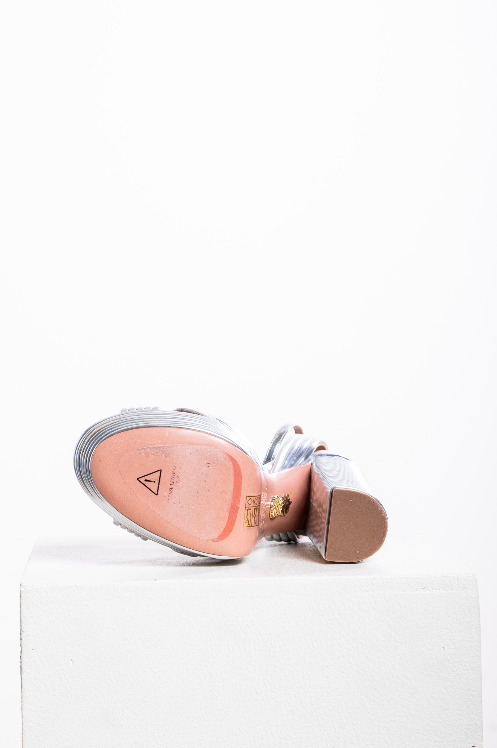 Silver Sundance Plateau Platform High Heel Sandal