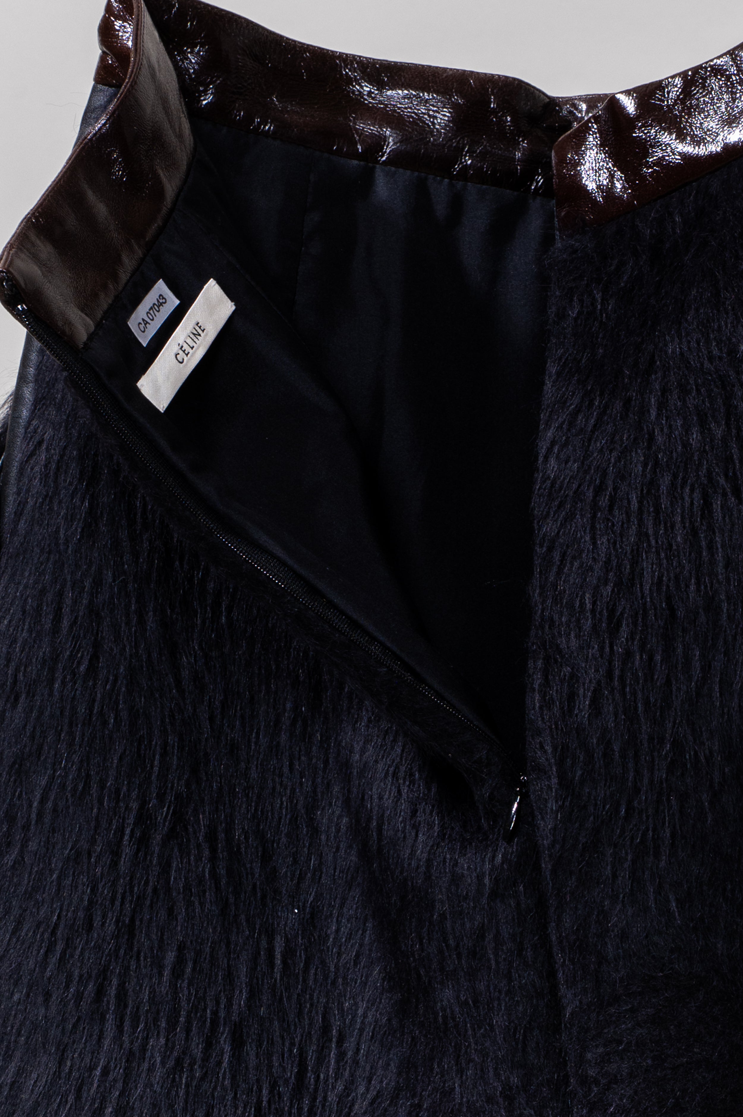 Black Alpaca Pencil Skirt