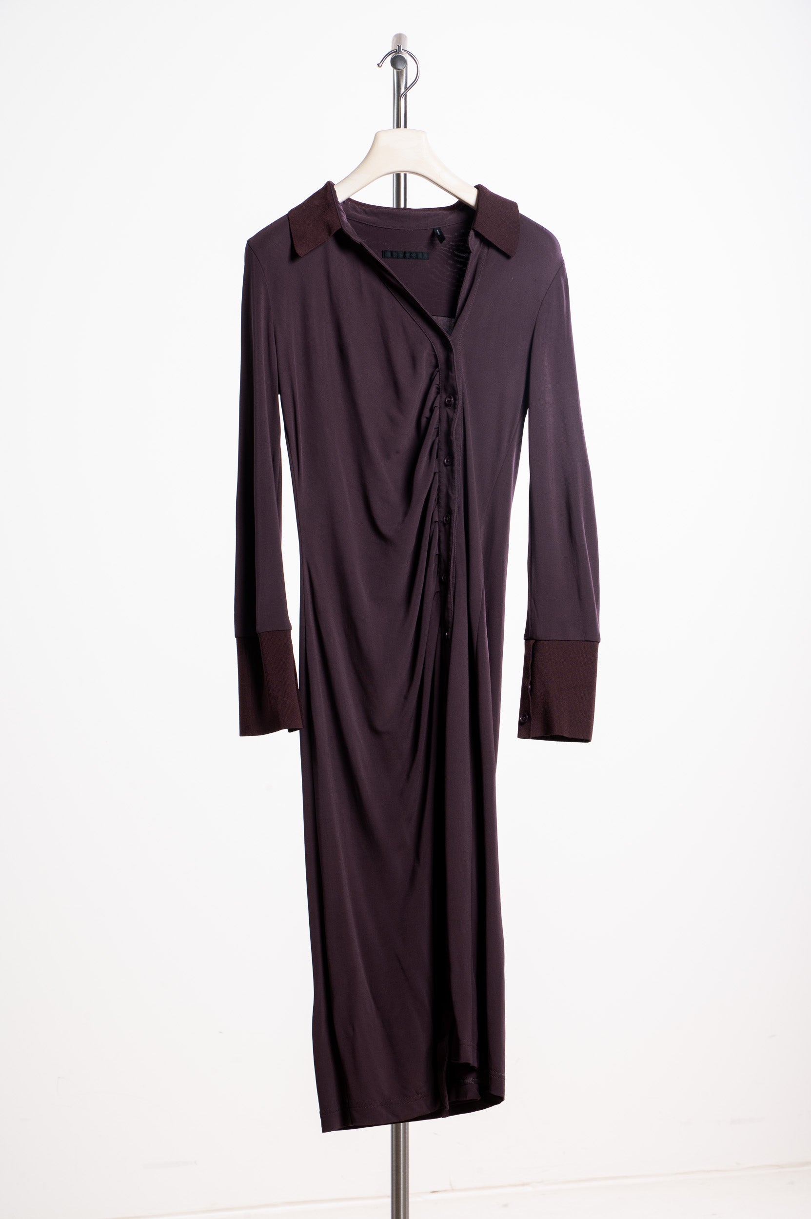 Fig Asymmestric Shirt Dress