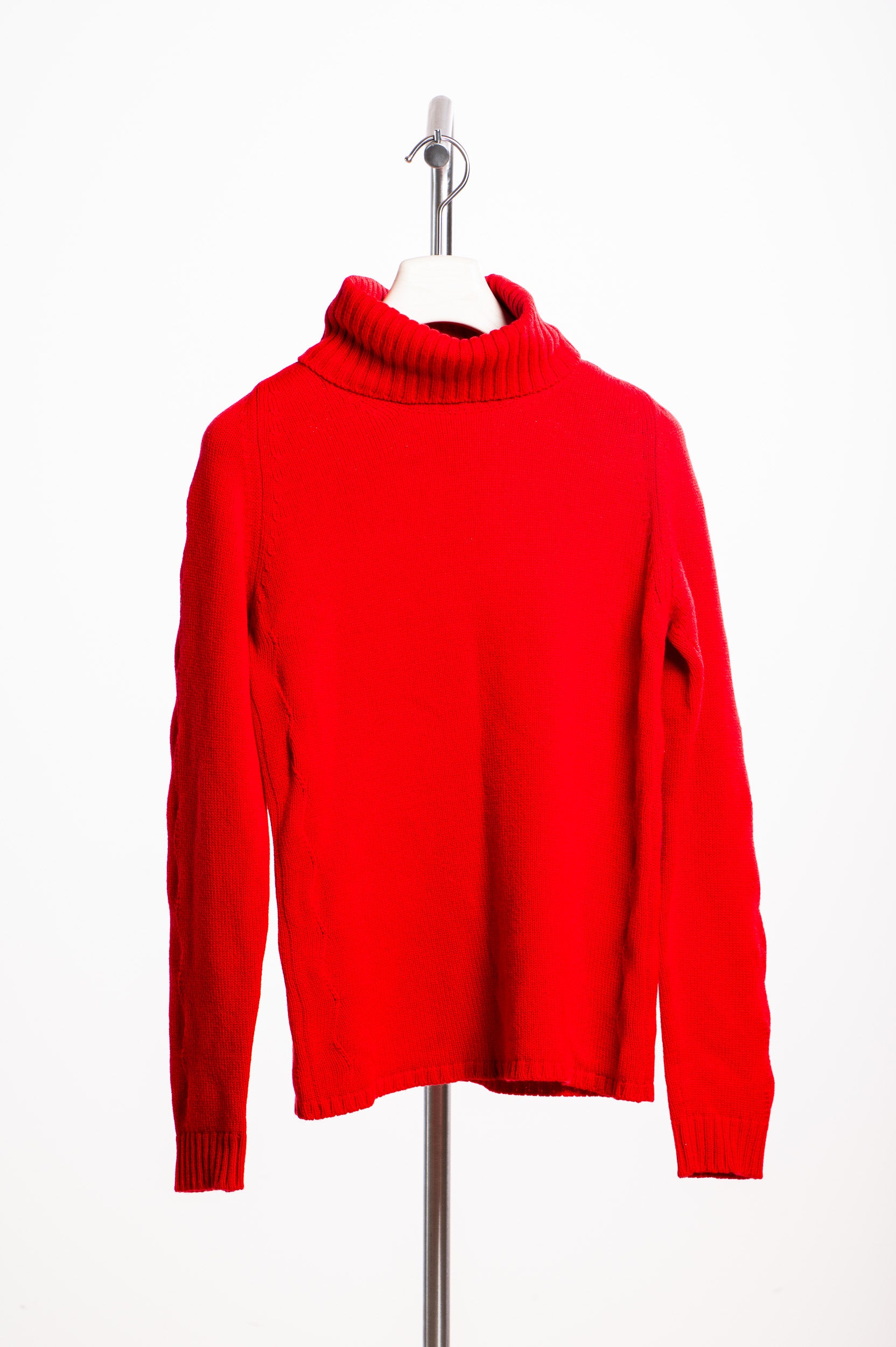 Vintage Red Turtleneck Long Sleeve Sweater