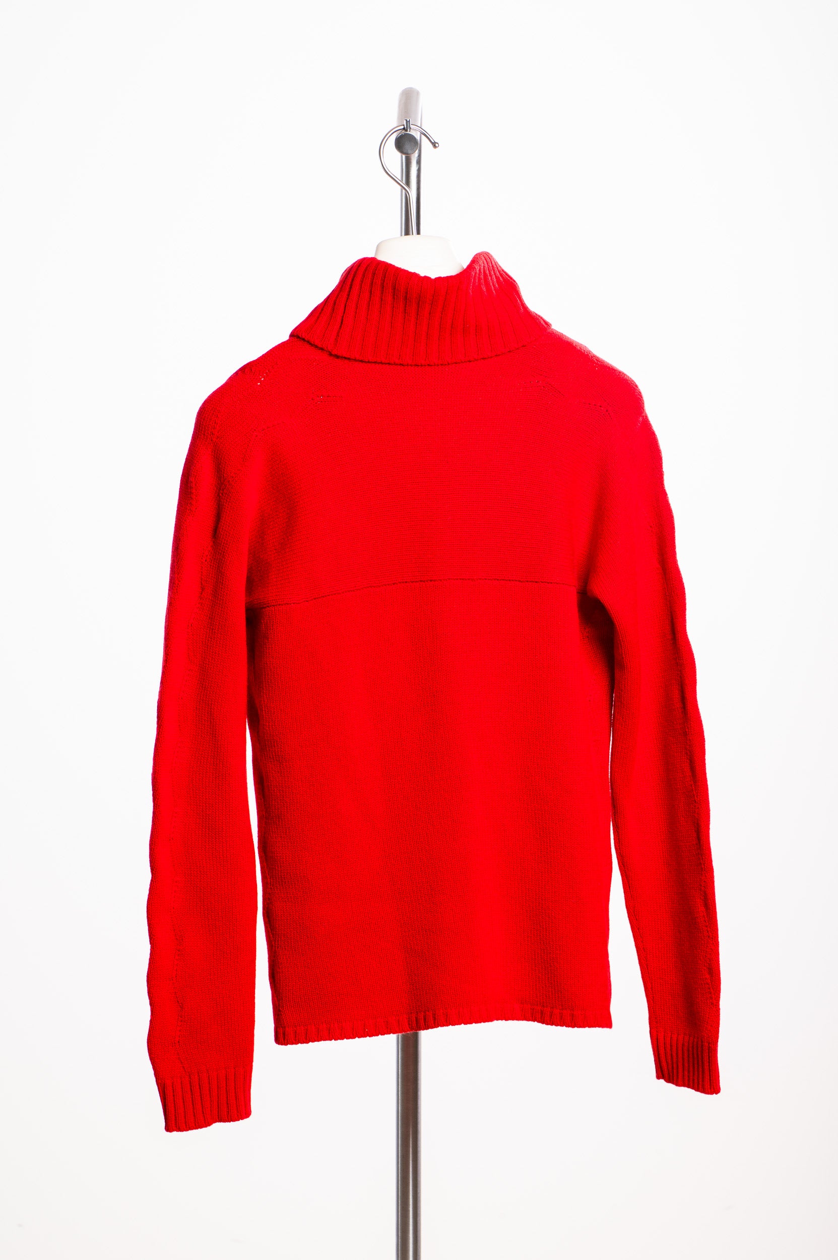 Vintage Red Turtleneck Long Sleeve Sweater