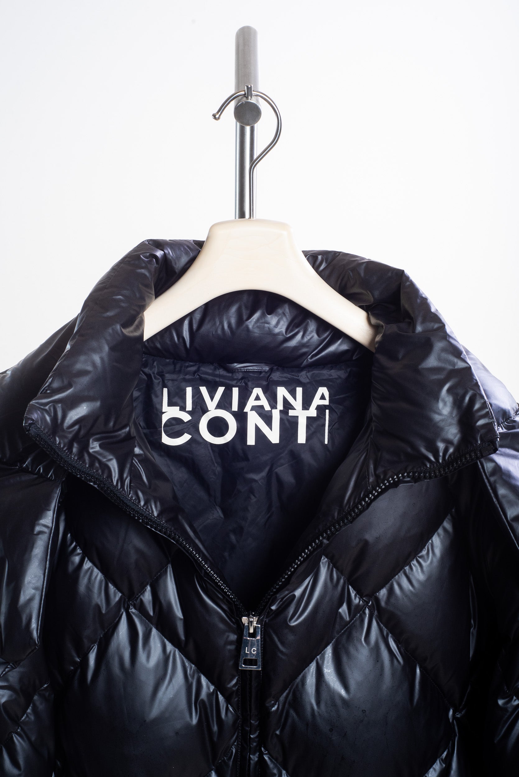 Black Hooded Oversize Puffer Jacket
