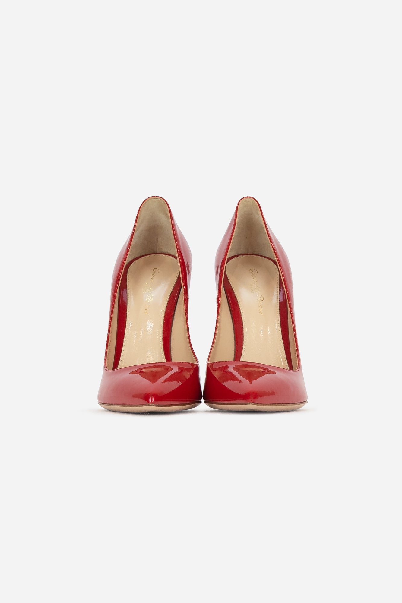 Patent Red Pointed Toe Pump