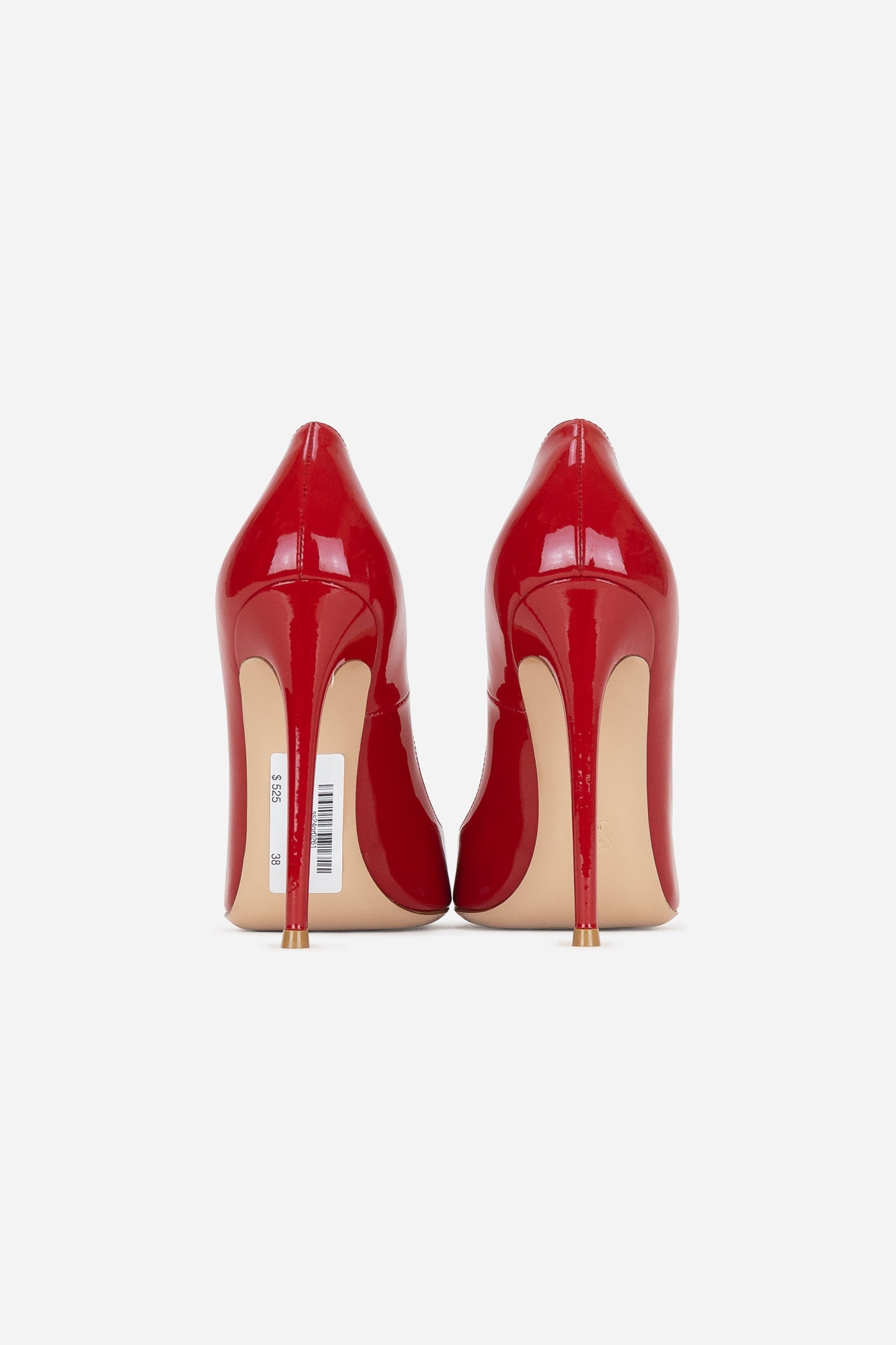 Patent Red Pointed Toe Pump