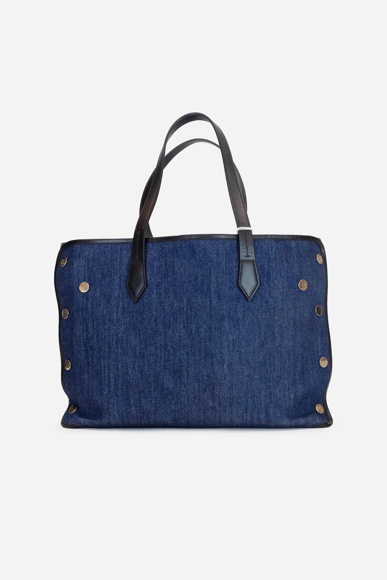 Denim Bond Shopper With Yellow Interior