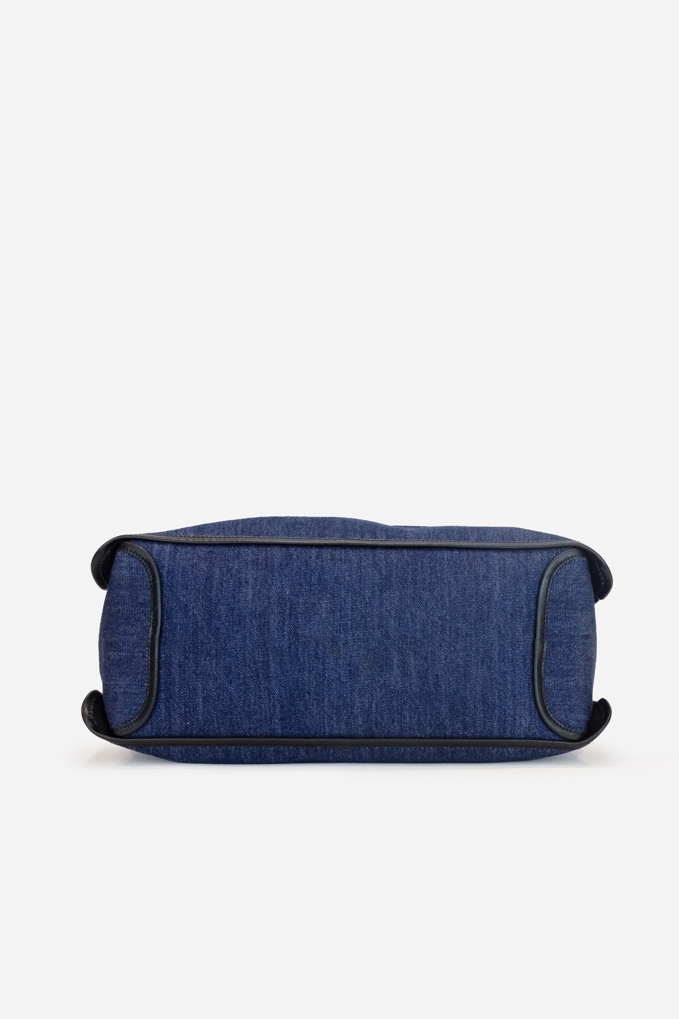 Denim Bond Shopper With Yellow Interior