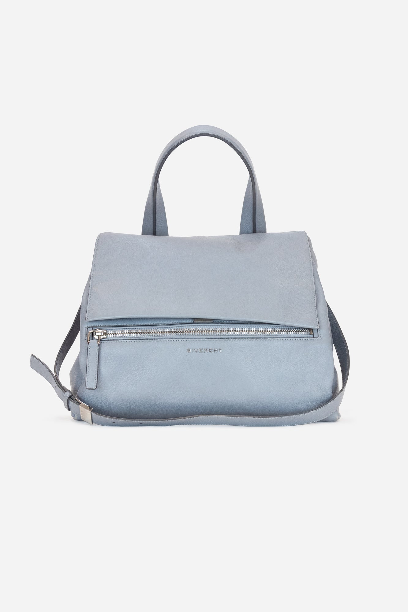 Grey Medium Pandora Flap Bag