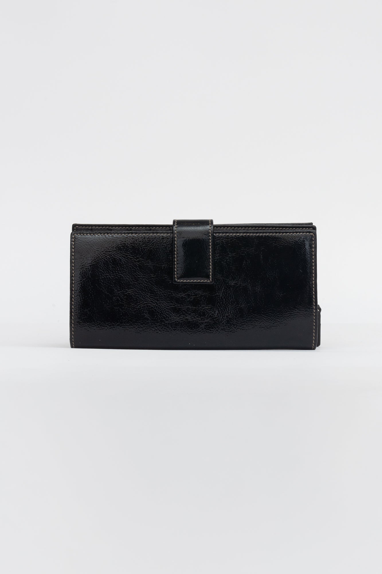 1999 Black Interlocking Continental Wallet