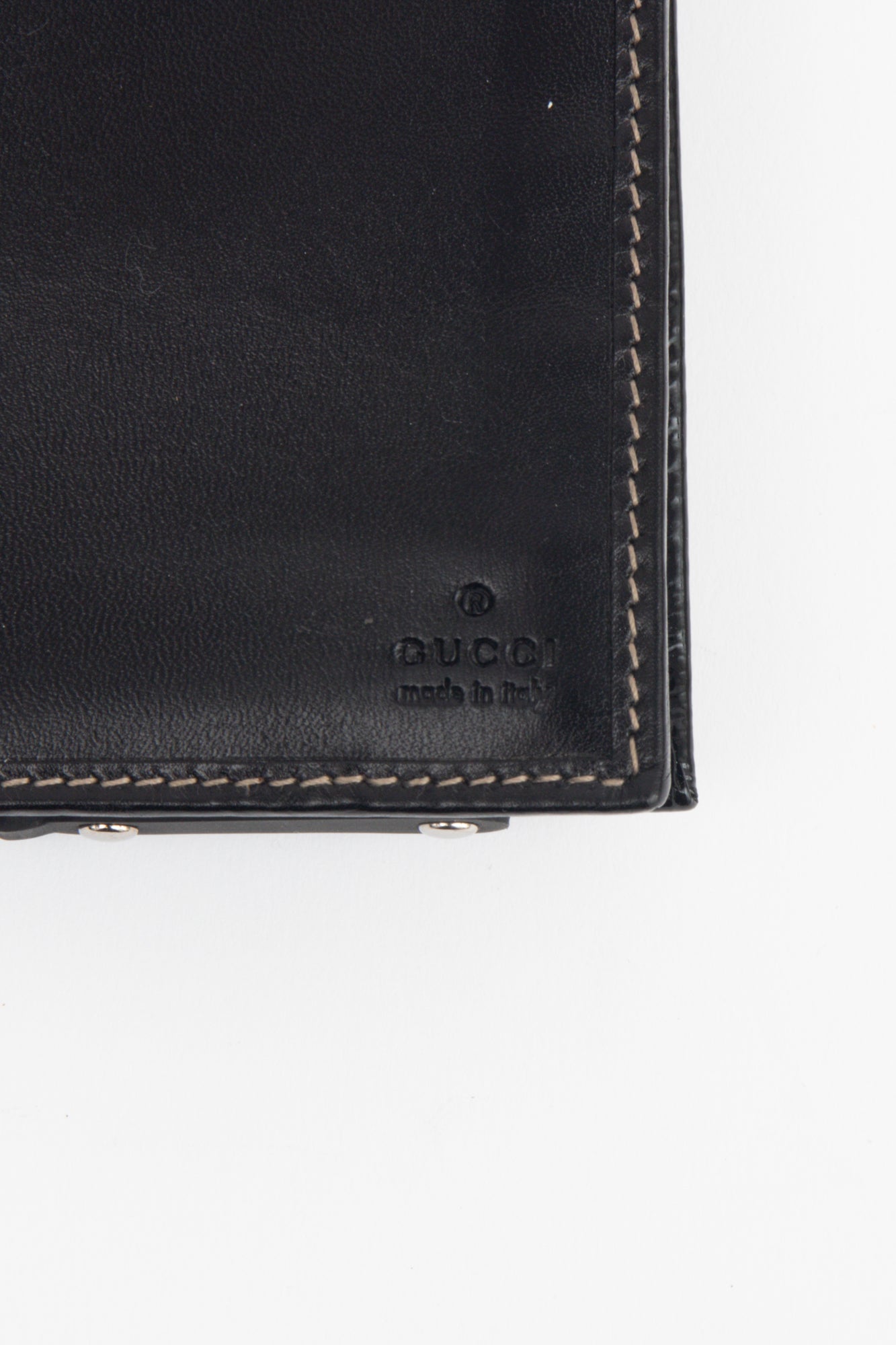 1999 Black Interlocking Continental Wallet