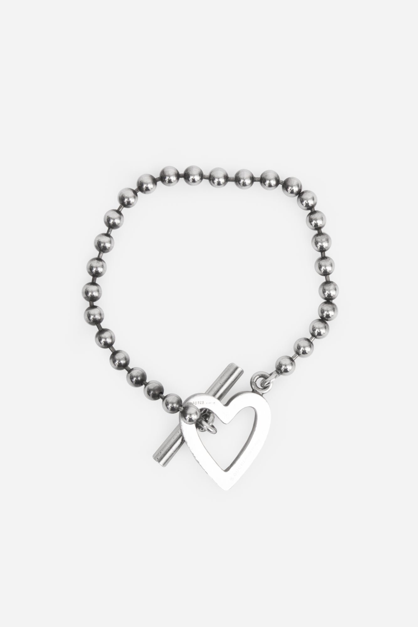 925 Heart Toggle Bracelet