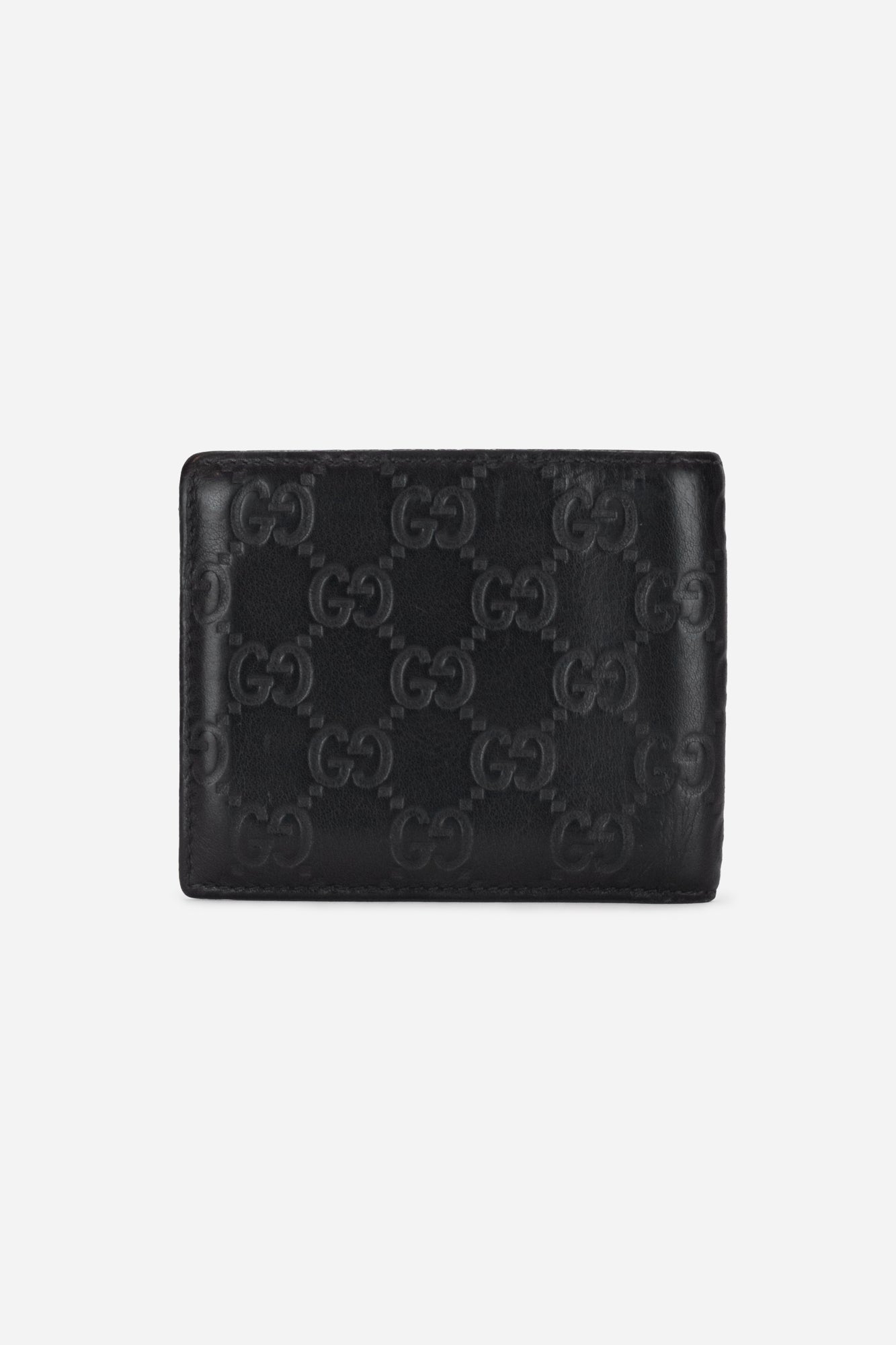 Black Embossed GG Bi-fold Wallet
