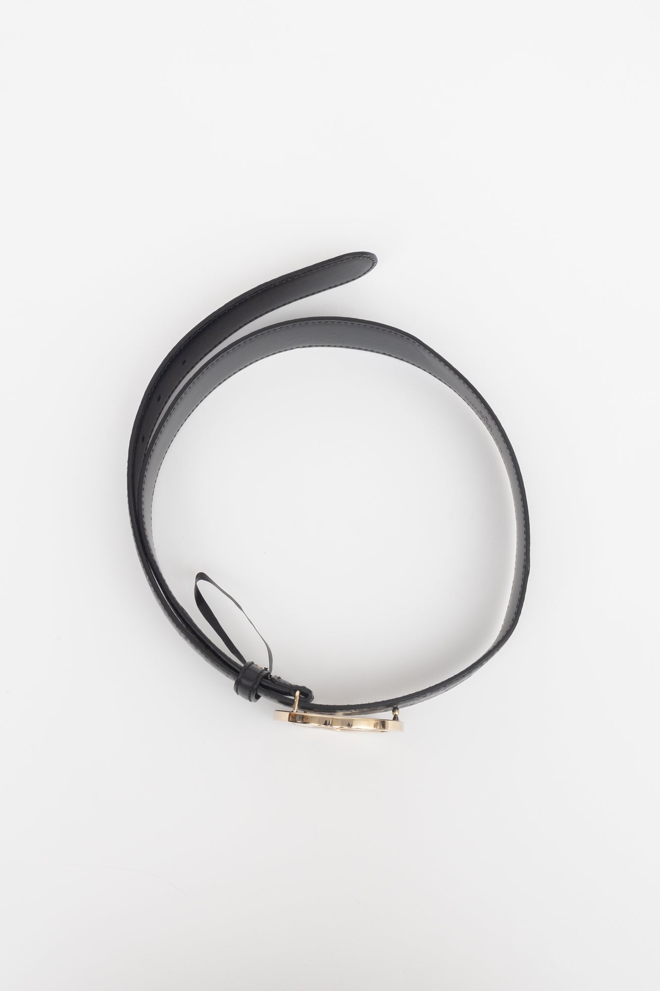 Black Guccissima Monogram Belt