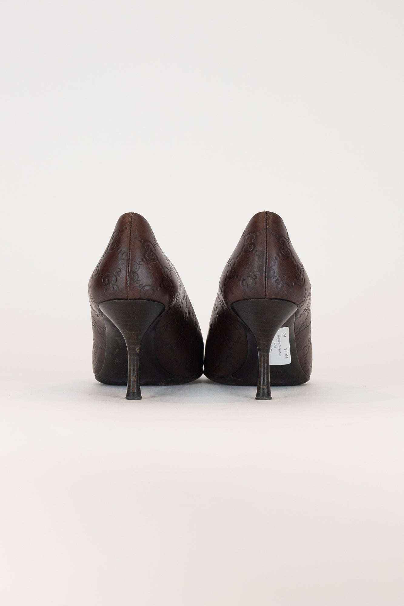 Brown Monogram Kittel Heel