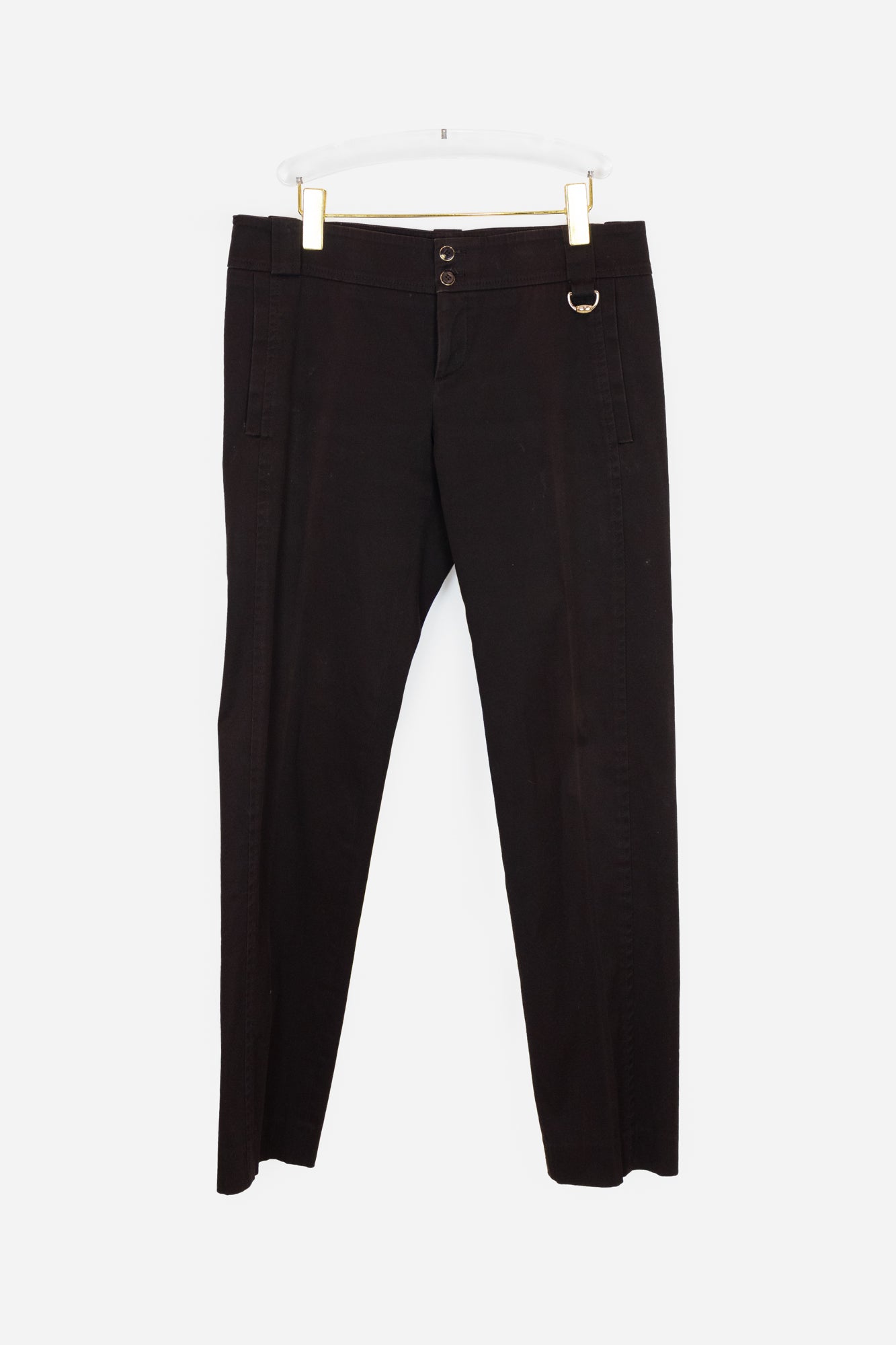 Chocolate Brown Tailored Trousers