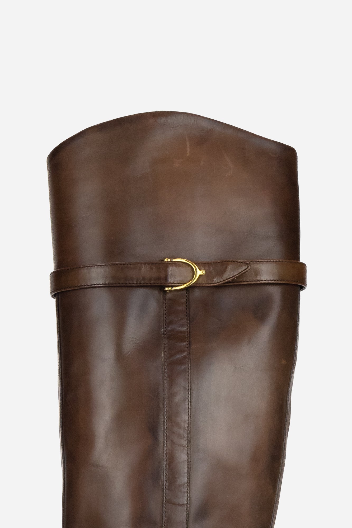 Dark Brown Eleonora Leather Riding Boots