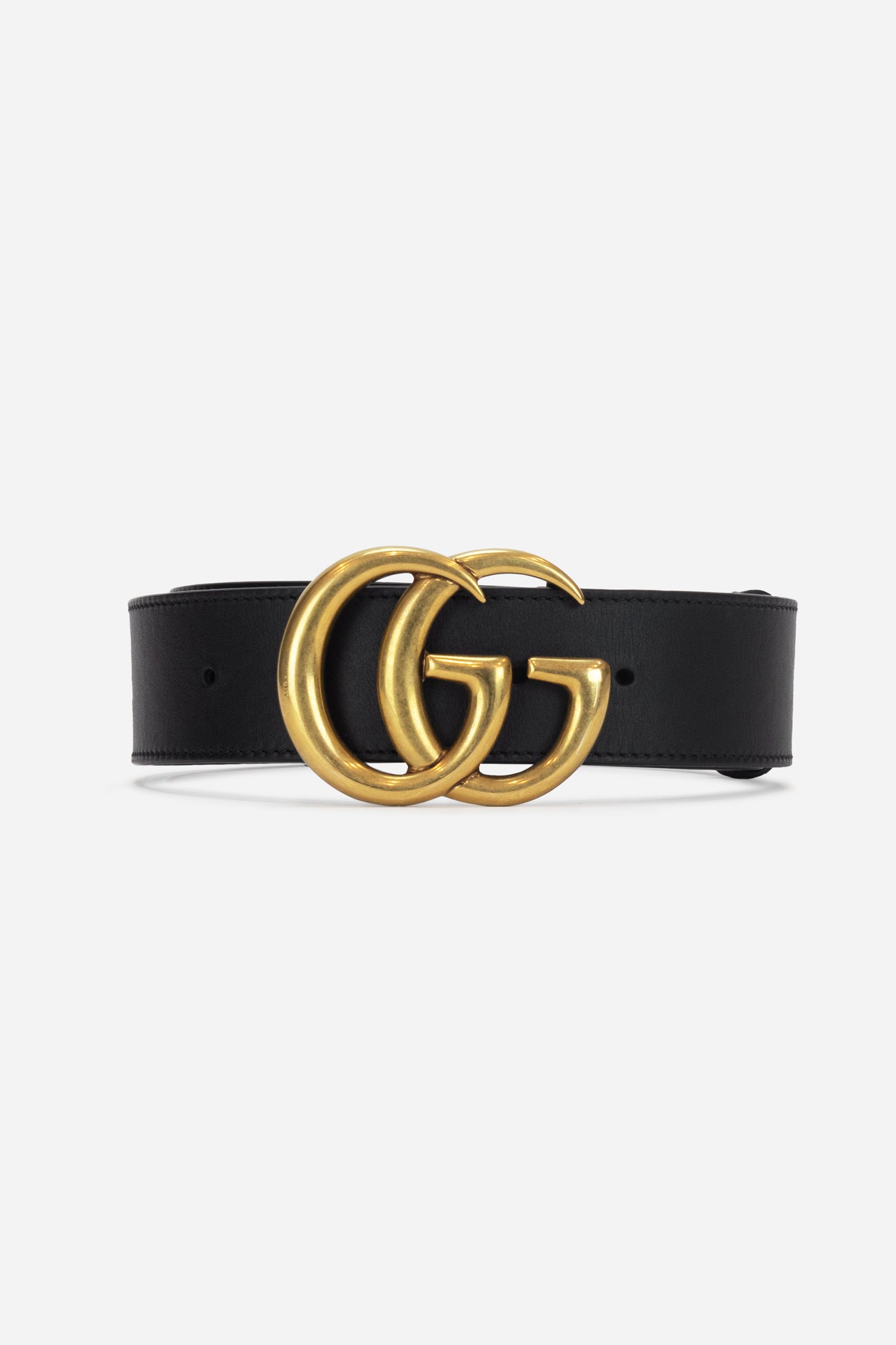 GG Marmont Black Belt Gold Hardware