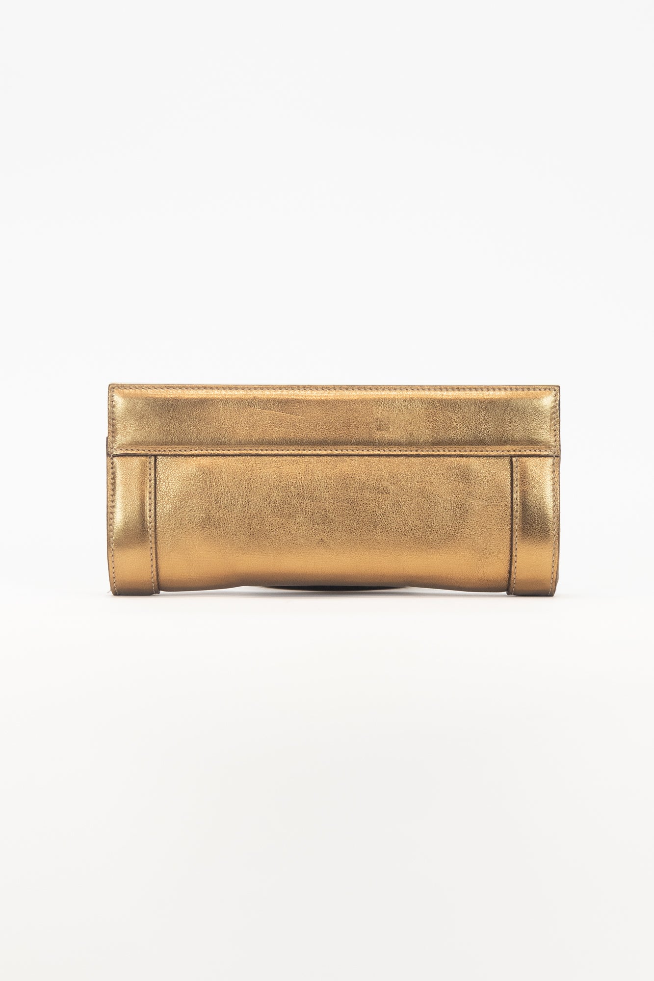 Gold Metallic GG Britt Clutch