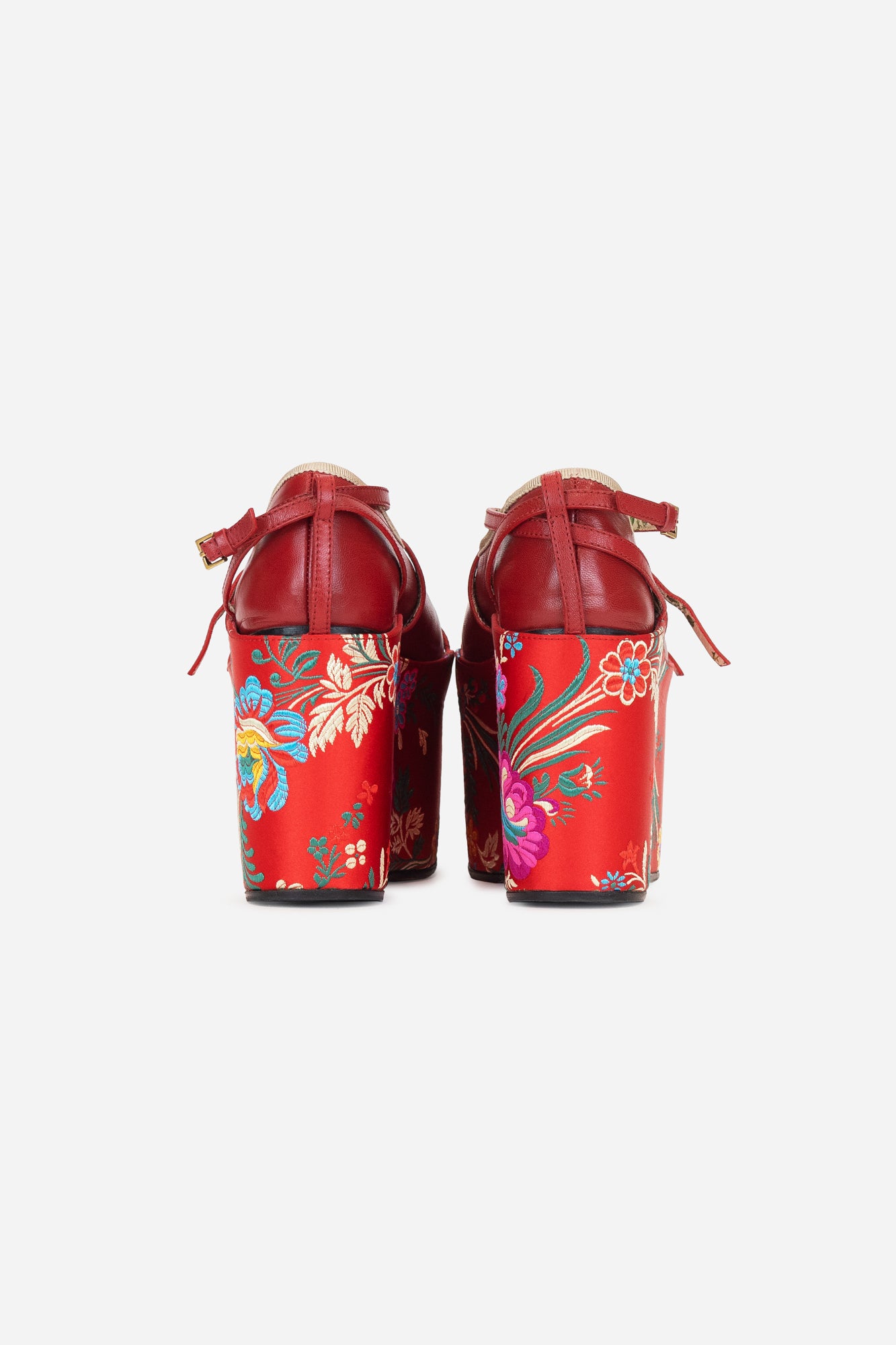 Hannelore Detachable Platform Ballet Flat In Red