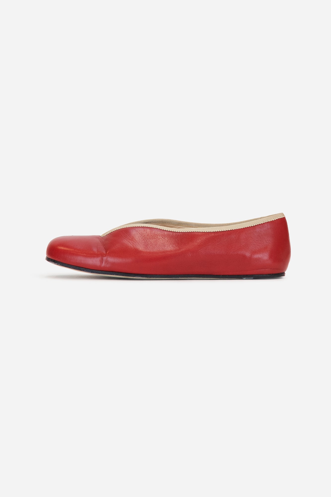 Hannelore Detachable Platform Ballet Flat In Red