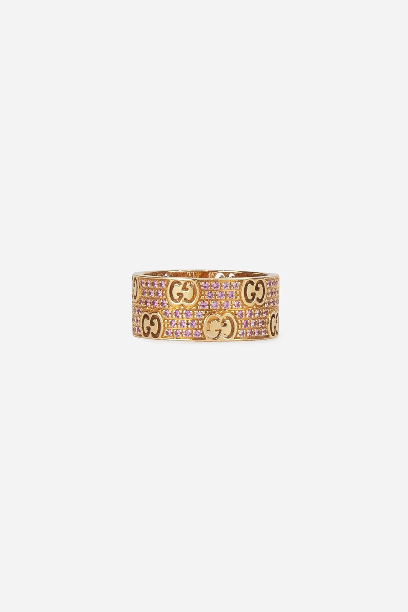 Icon Stardust Pink Sapphire 18k Yellow Gold Ring