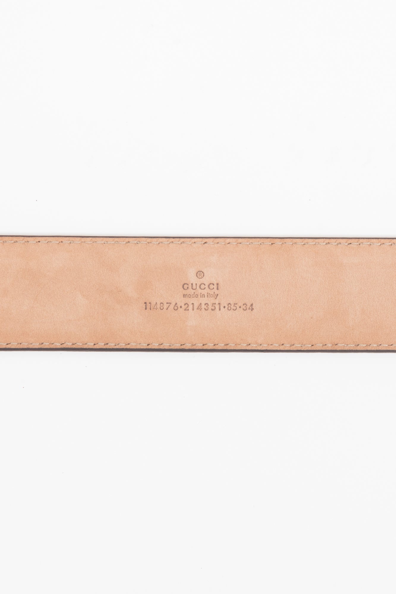 Lavender Guccissima Monogram Belt