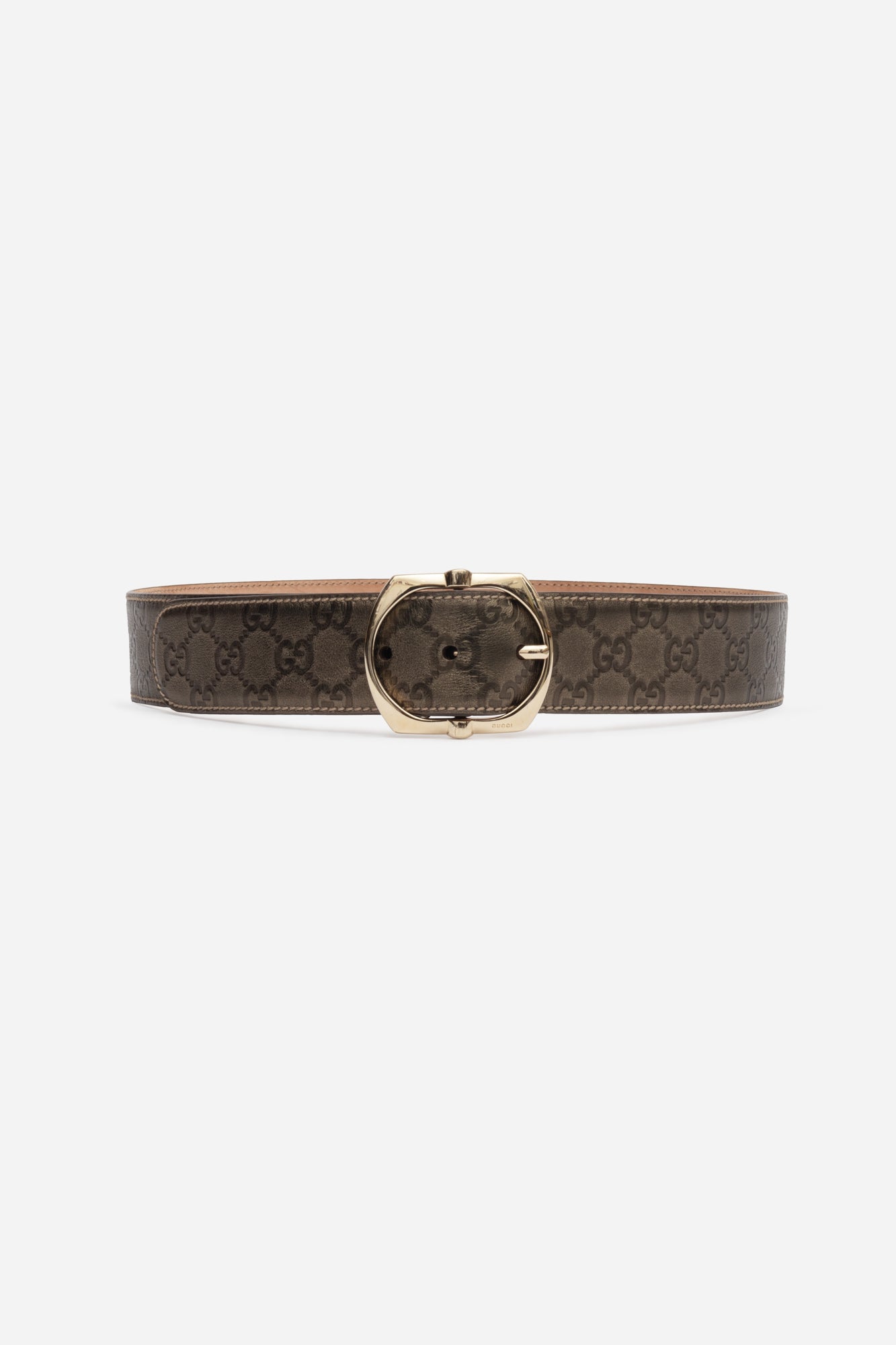 Metallic Gold Monogram Belt