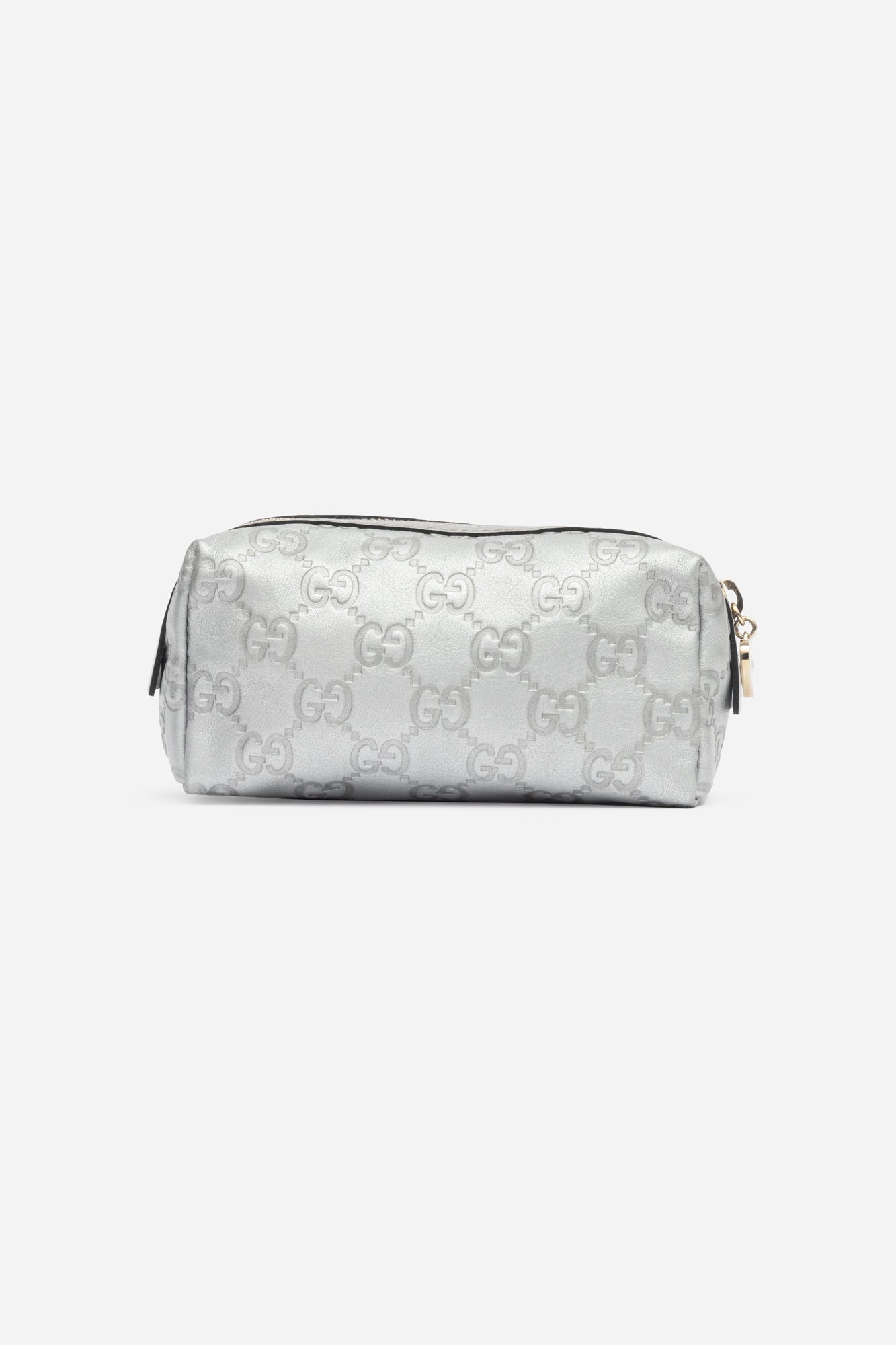 Silver Guccissama Cosmetic Case