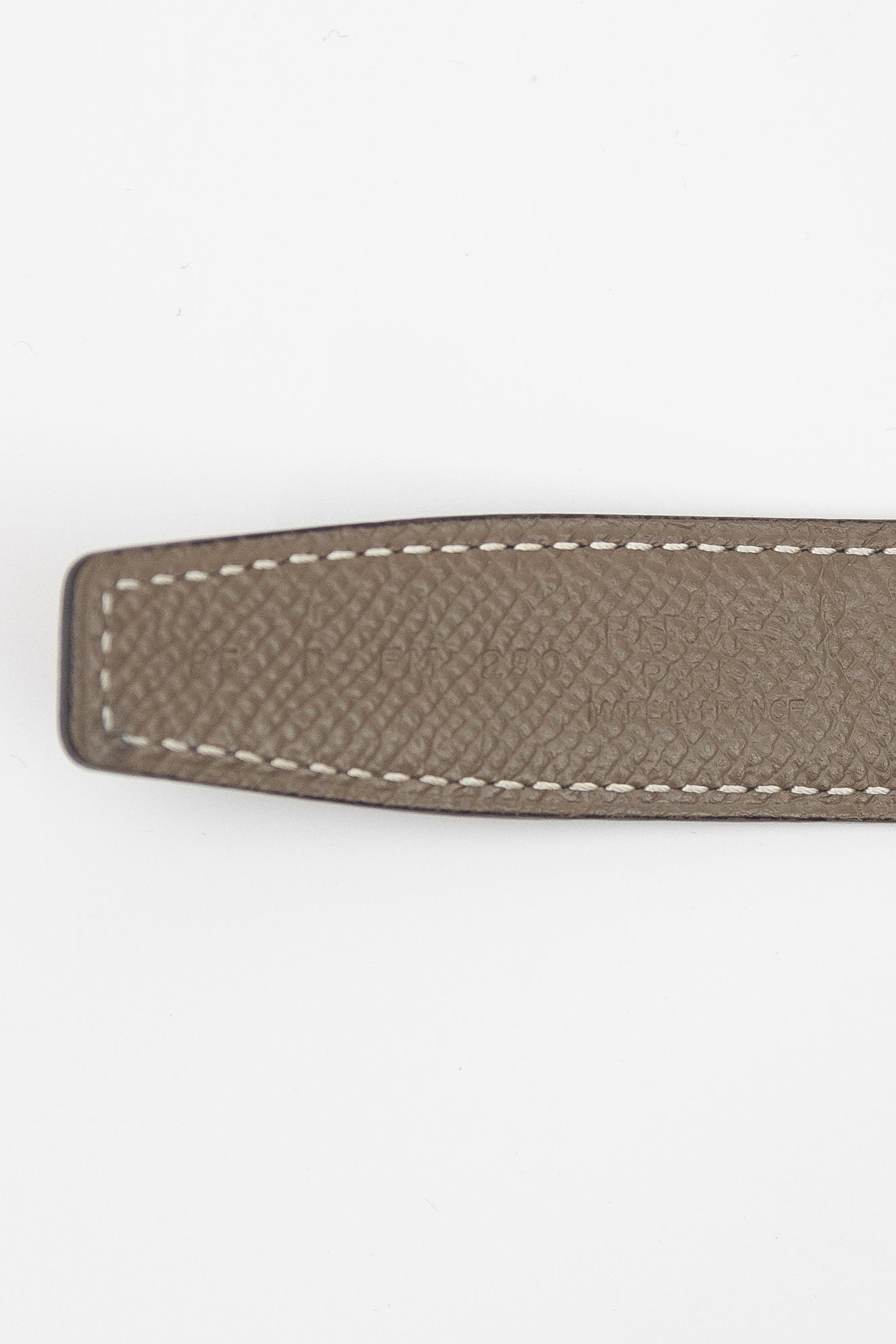 Black & Taupe Reversable Belt Strap With H Buckle