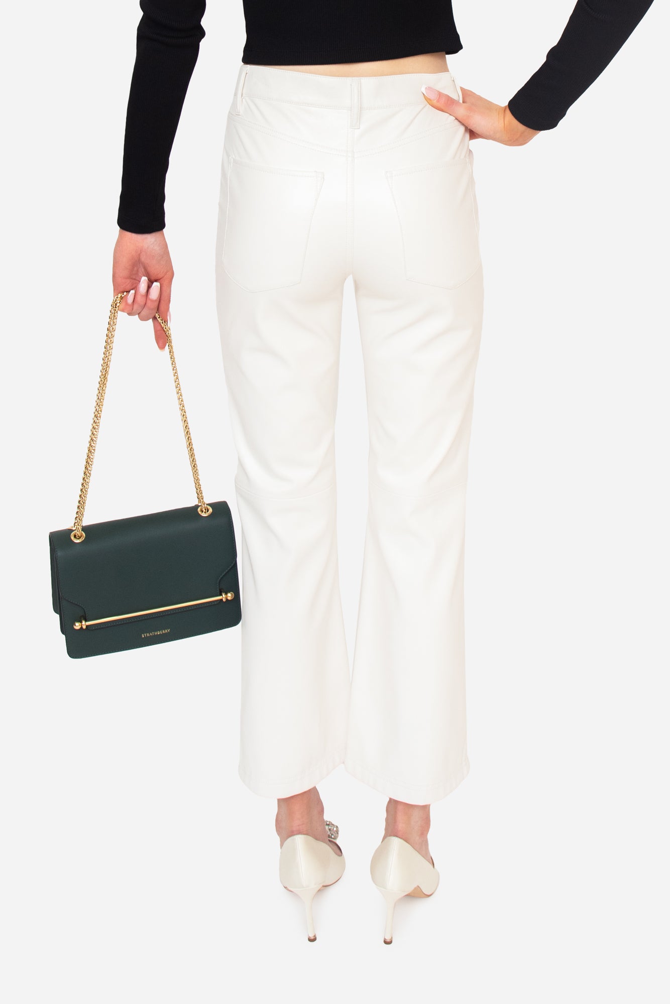 White Vegan Leather Pants - So Over It Luxury Consignment