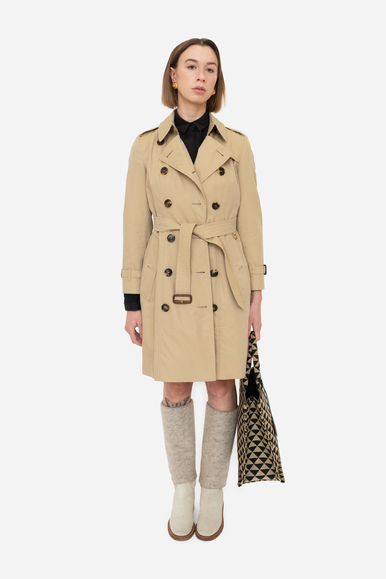 Honey trench coat sale