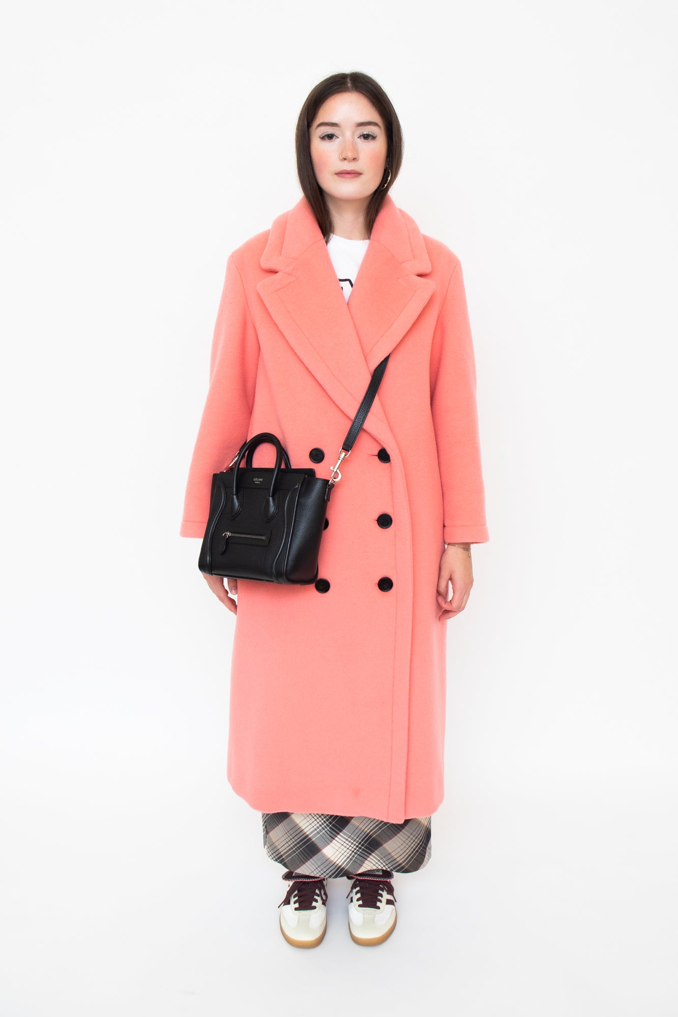 Coral Wool Oversized Peacoat