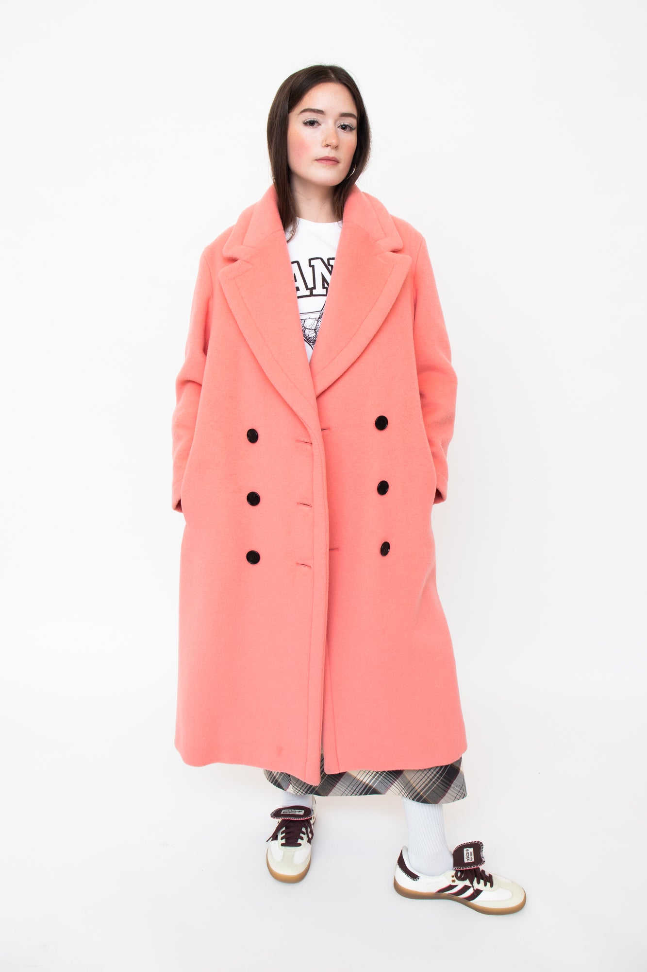 Coral Wool Oversized Peacoat