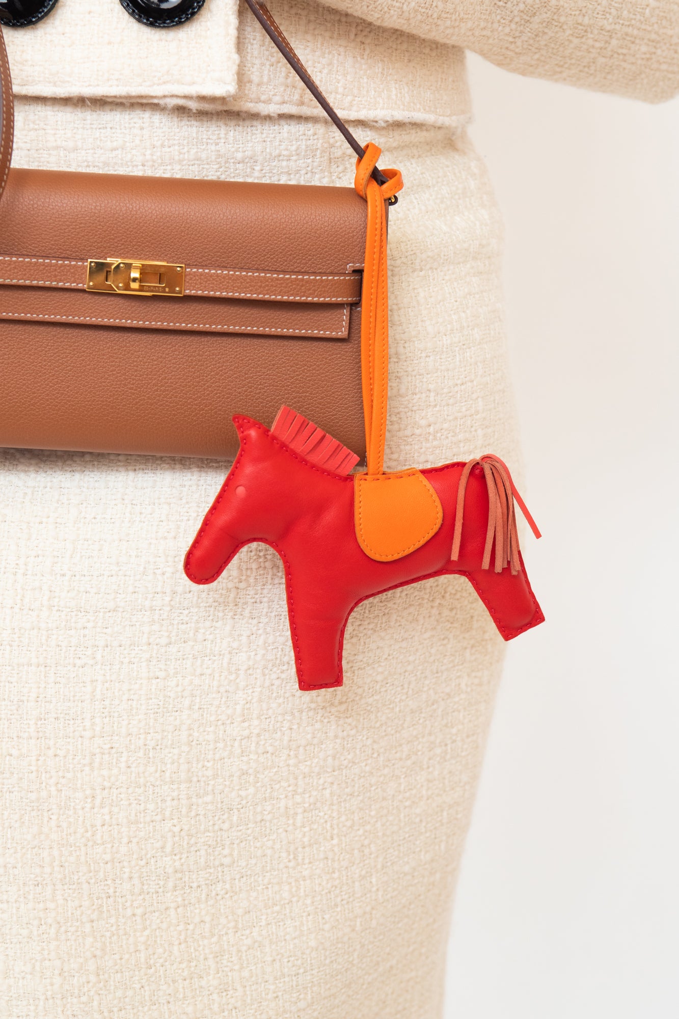 Leather Horse Bag Charm