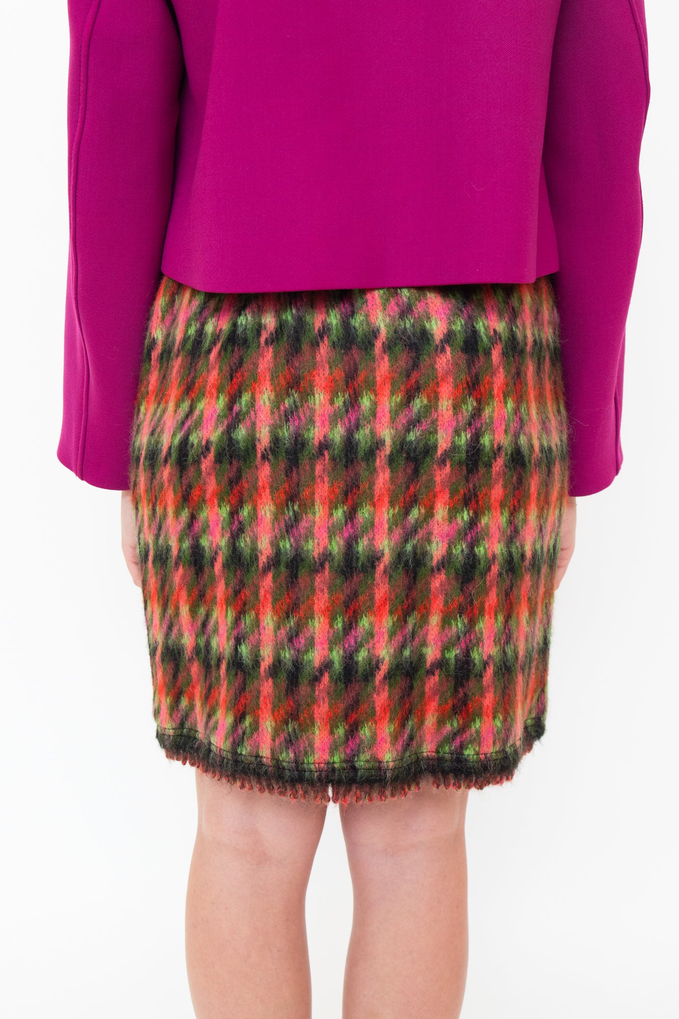 MultiColour Herring Bone Midi Skirt