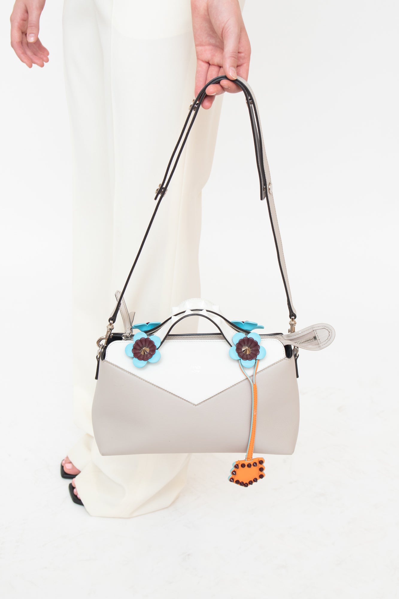 Flowerland Studded Crossbody Bag