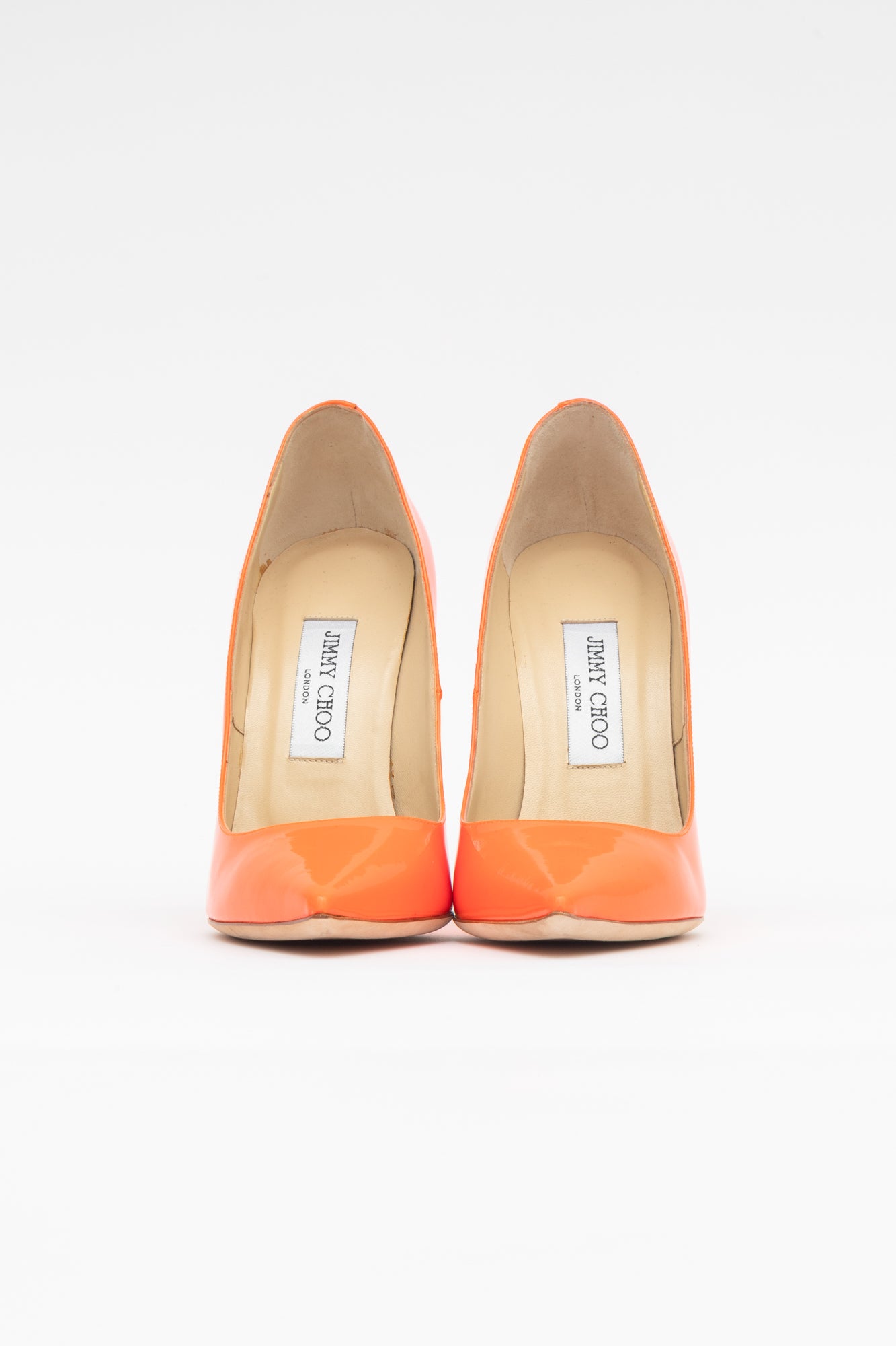 Bright Orange Pointed Toe Pump