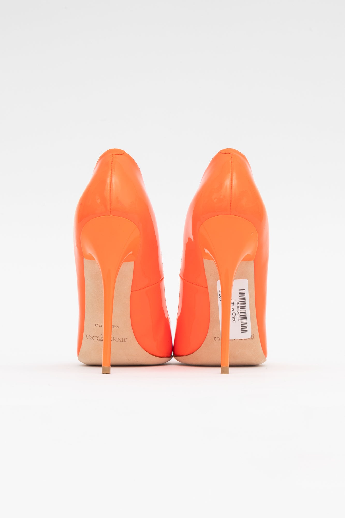 Bright Orange Pointed Toe Pump