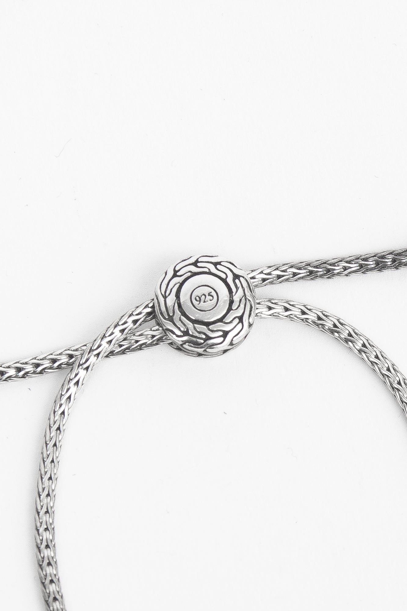 Classic Knot Chain Pull Bracelet 925 Sterling Silver