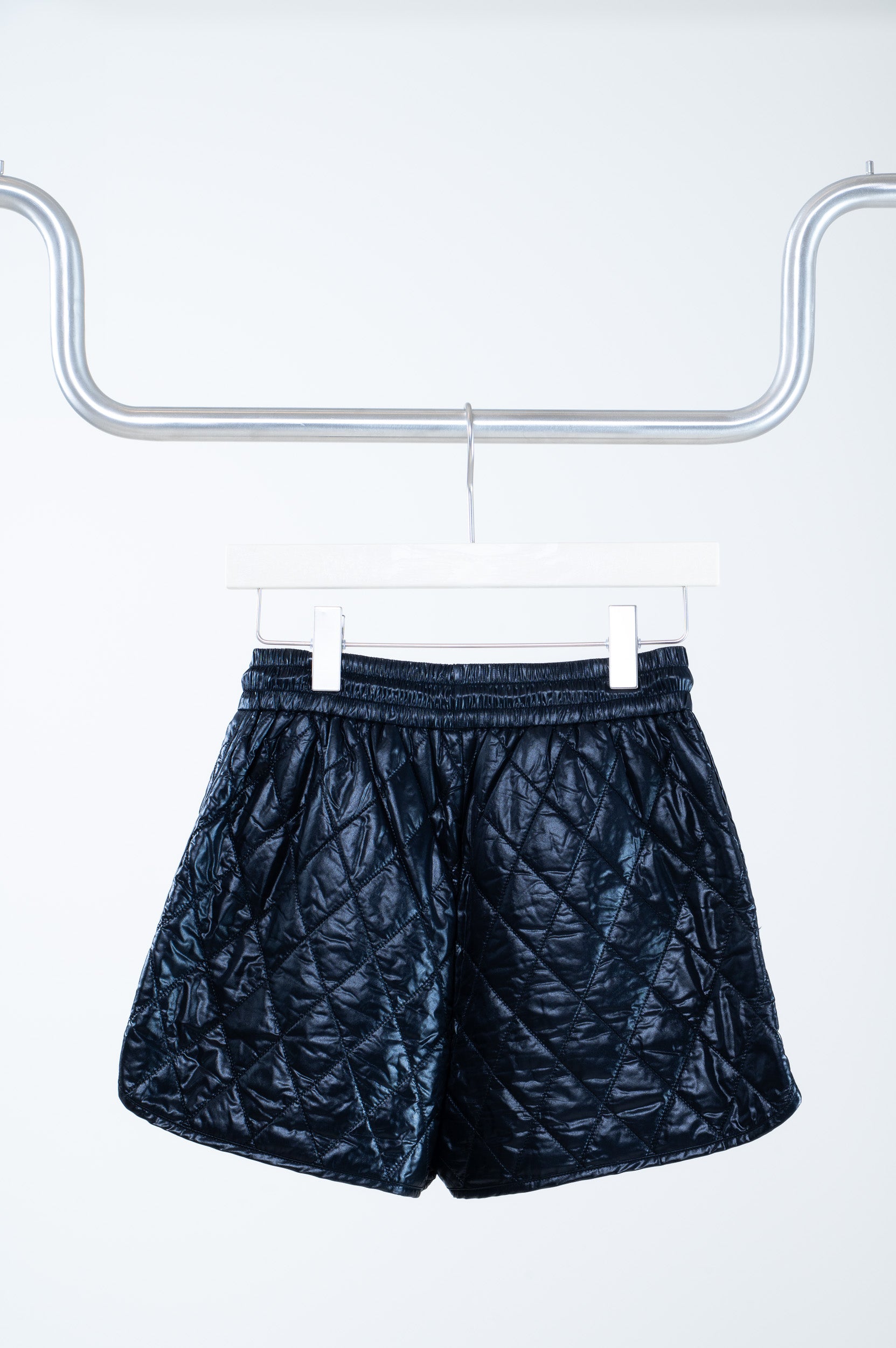 Back view of Gucci GG Shorts showing quilted texture