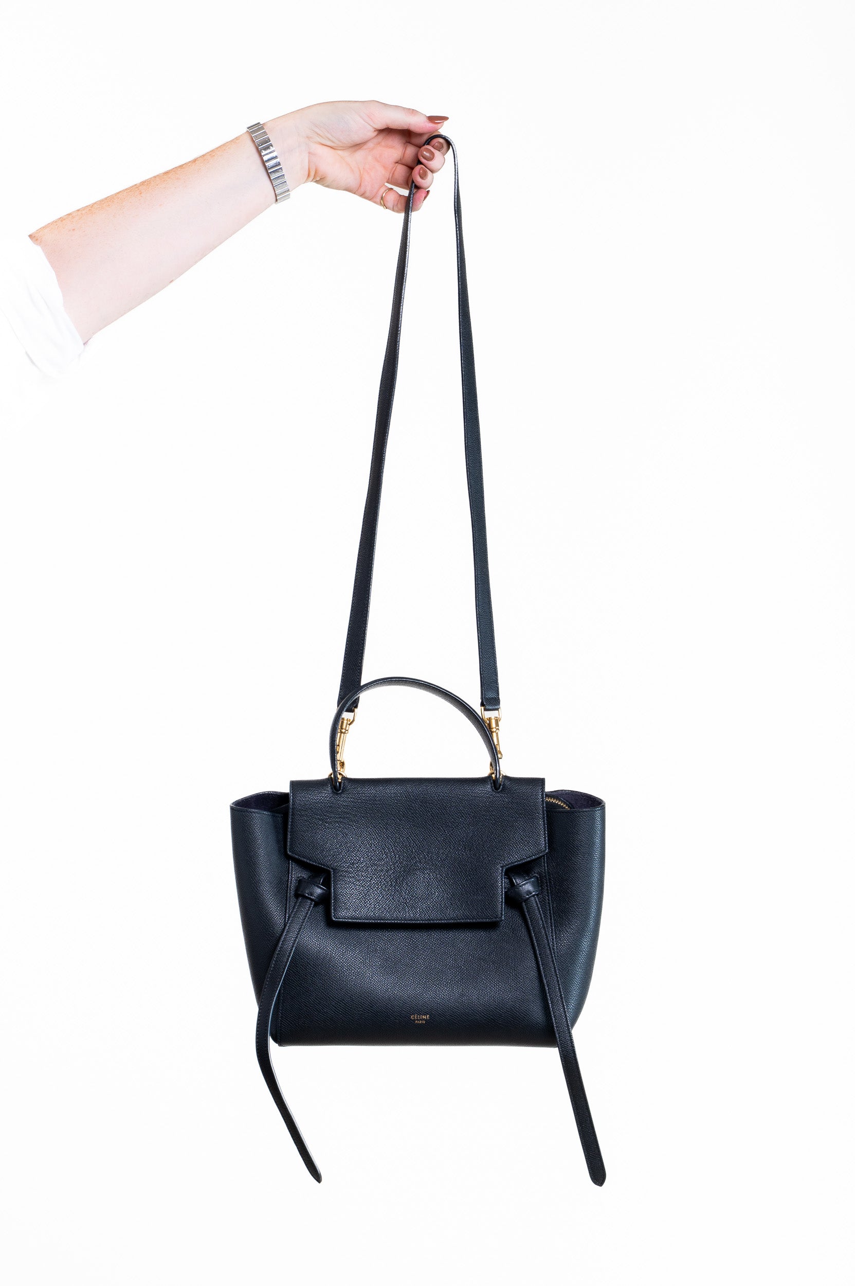 Additional front view of Celine Micro Calfskin Belt Bag