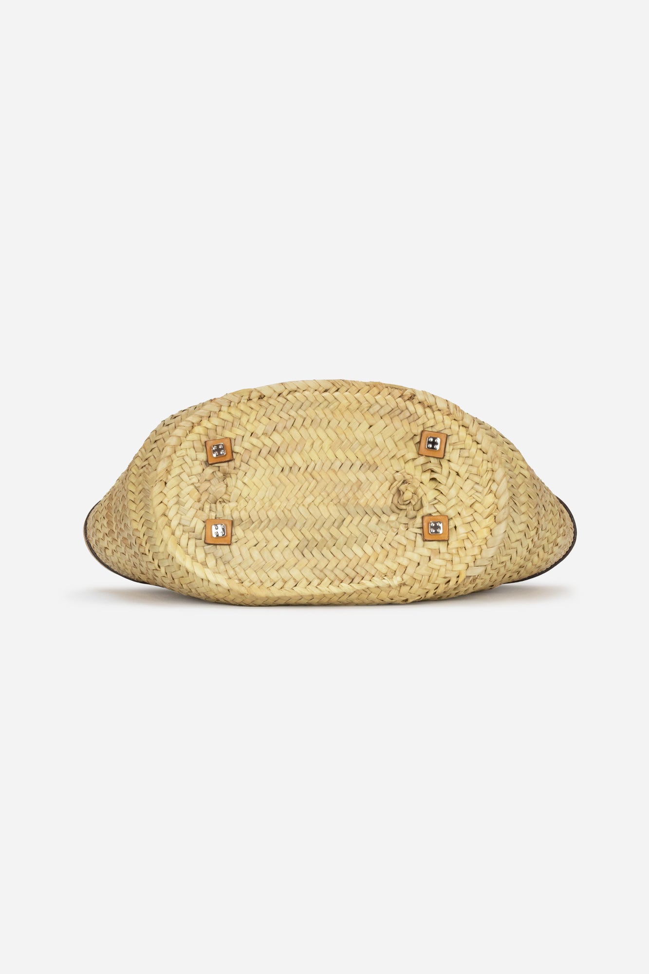 Rattan Leather Basket Bag