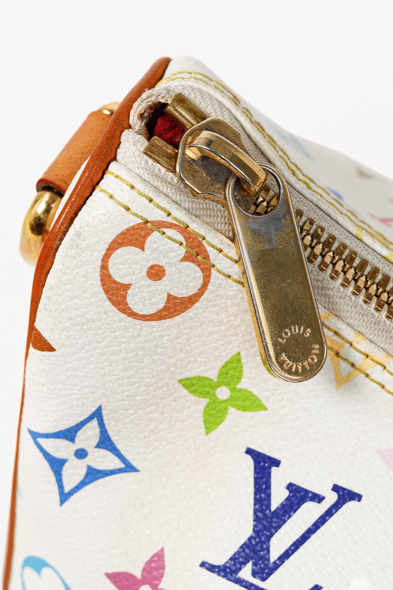 Takashi Murakami Rita White Multicolore Monogram Shoulder Bag